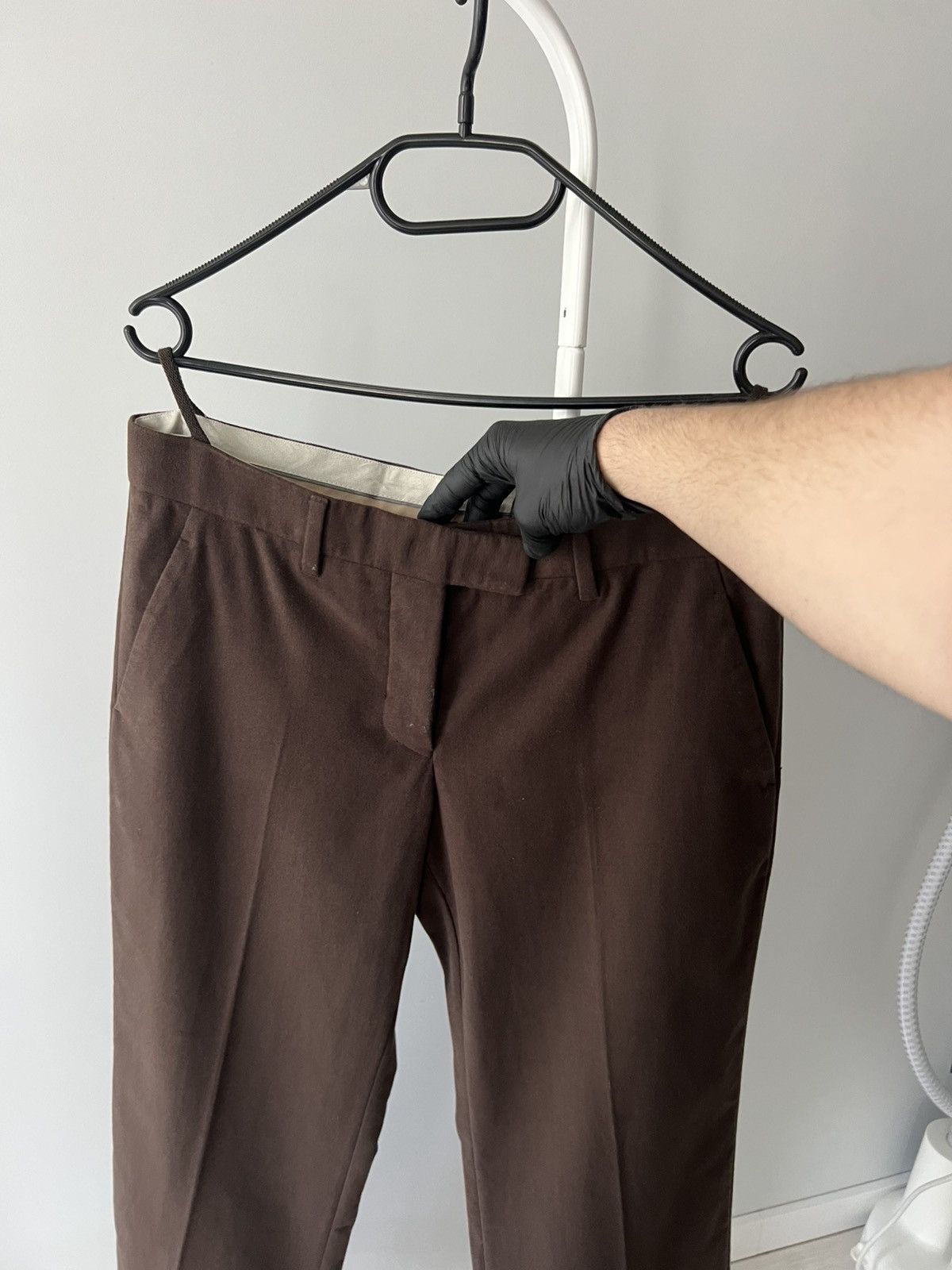 Helmut Lang Helmut Lang Archive Straight Brown Pants Designer Vintage Size US 28 / EU 44 - 5 Thumbnail