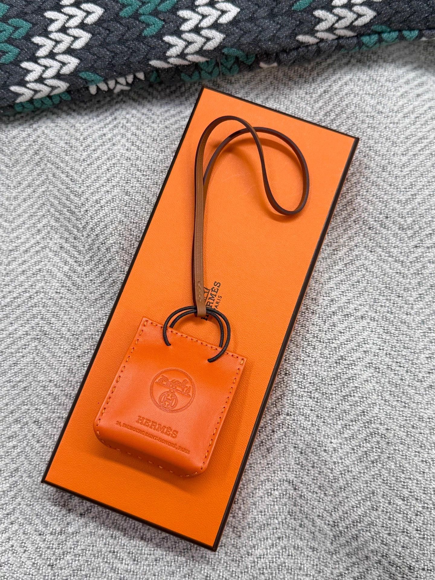 Hermes Hermes Orange Mini Bag Charm New With Box Size ONE SIZE - 3 Thumbnail