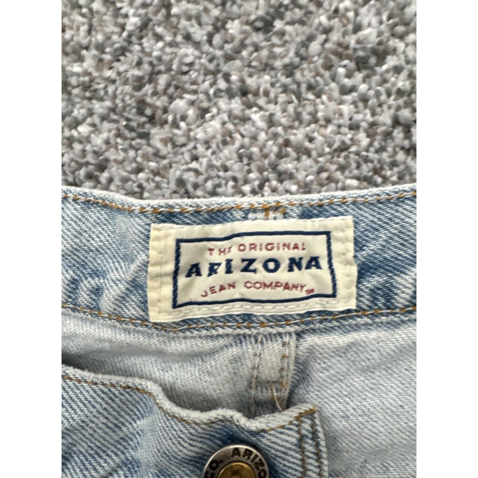 Vintage VINTAGE 90s Y2K Mom Jeans Womens Size 13 Long Rigid Grunge Streetwear Light Wash Arizona Jeans Size 34" / US 12 / IT 48 - 7 Thumbnail