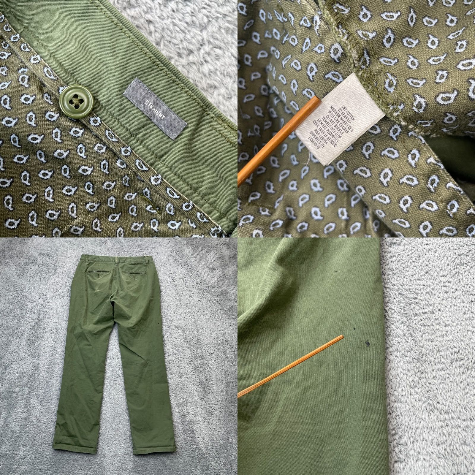 Bonobos Bonobos Pants Mens 29x30 Green Chino Cotton Stretch Straight Leg Resort Wear Shirt? Size US 29 - 8 Thumbnail