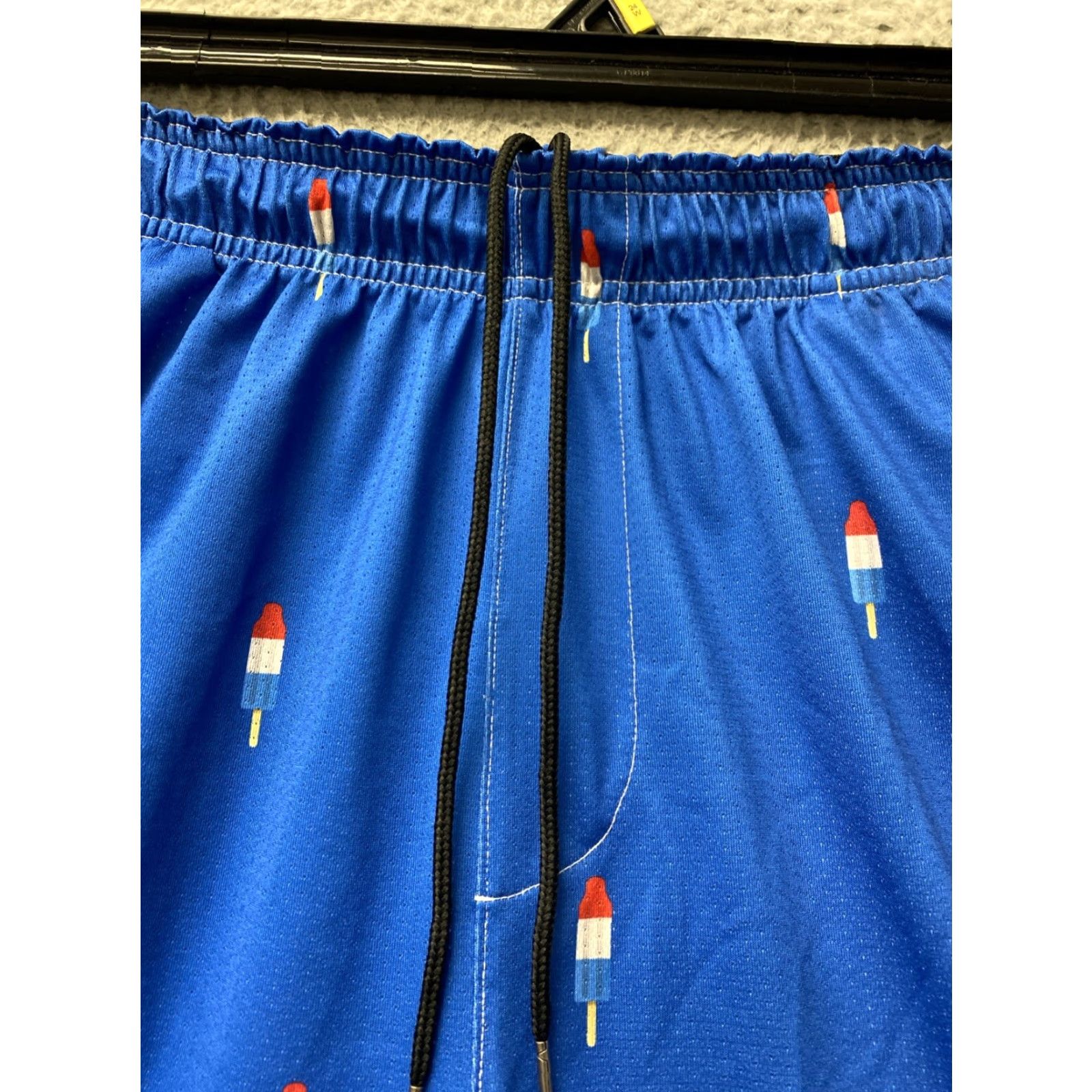 Vintage Lacross Polo Club Trunk Short Men M Blue Popsicle Print Swim 121-46 Size US M / EU 48-50 / 2 - 2 Thumbnail