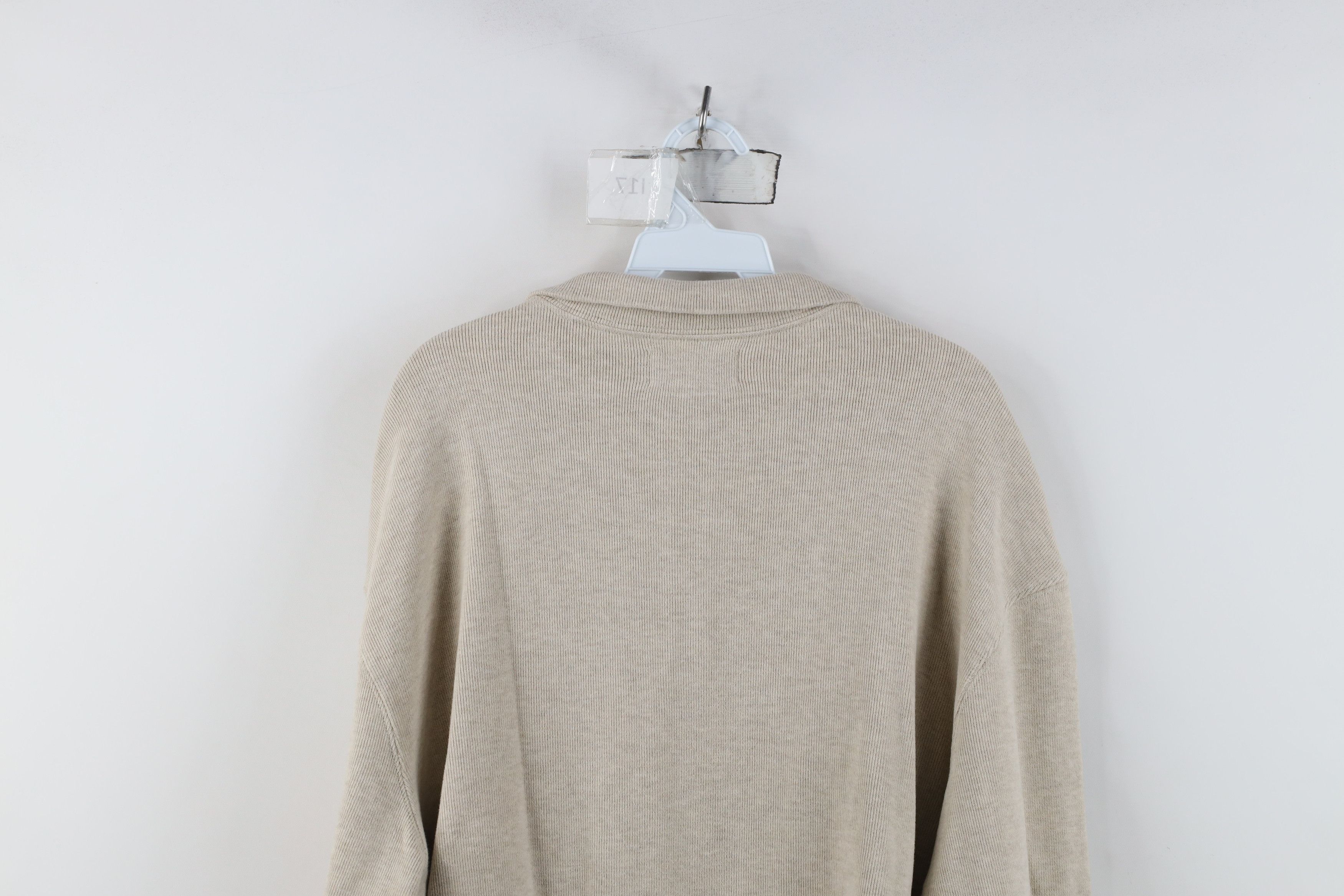 Ralph Lauren Vintage 90s Ralph Lauren Cotton Ribbed Knit Half Zip Sweater Size US XXL / EU 58 / 5 - 10 Thumbnail