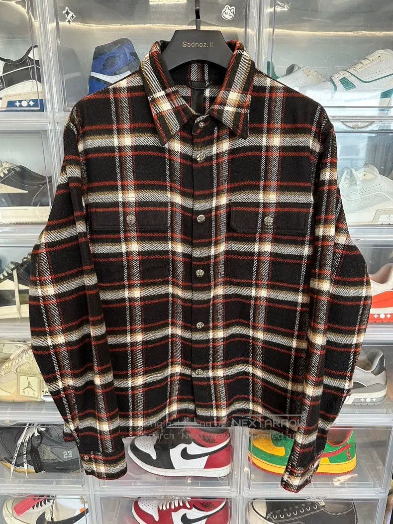 Chrome Hearts Chrome Hearts Size XL Flannel black and red plaid Workdog s Size US XL / EU 56 / 4 - 1 Thumbnail