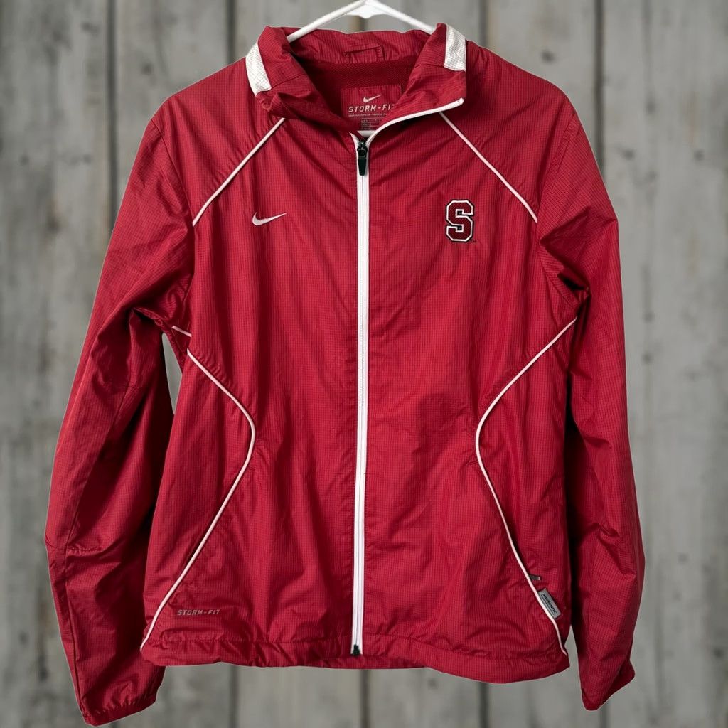 Nike Nike Stanford Storm-Fit Cardinal Red Water Repellant Track Zipper Jacket Small Womens Size S / US 4 / IT 40 - 1 Thumbnail