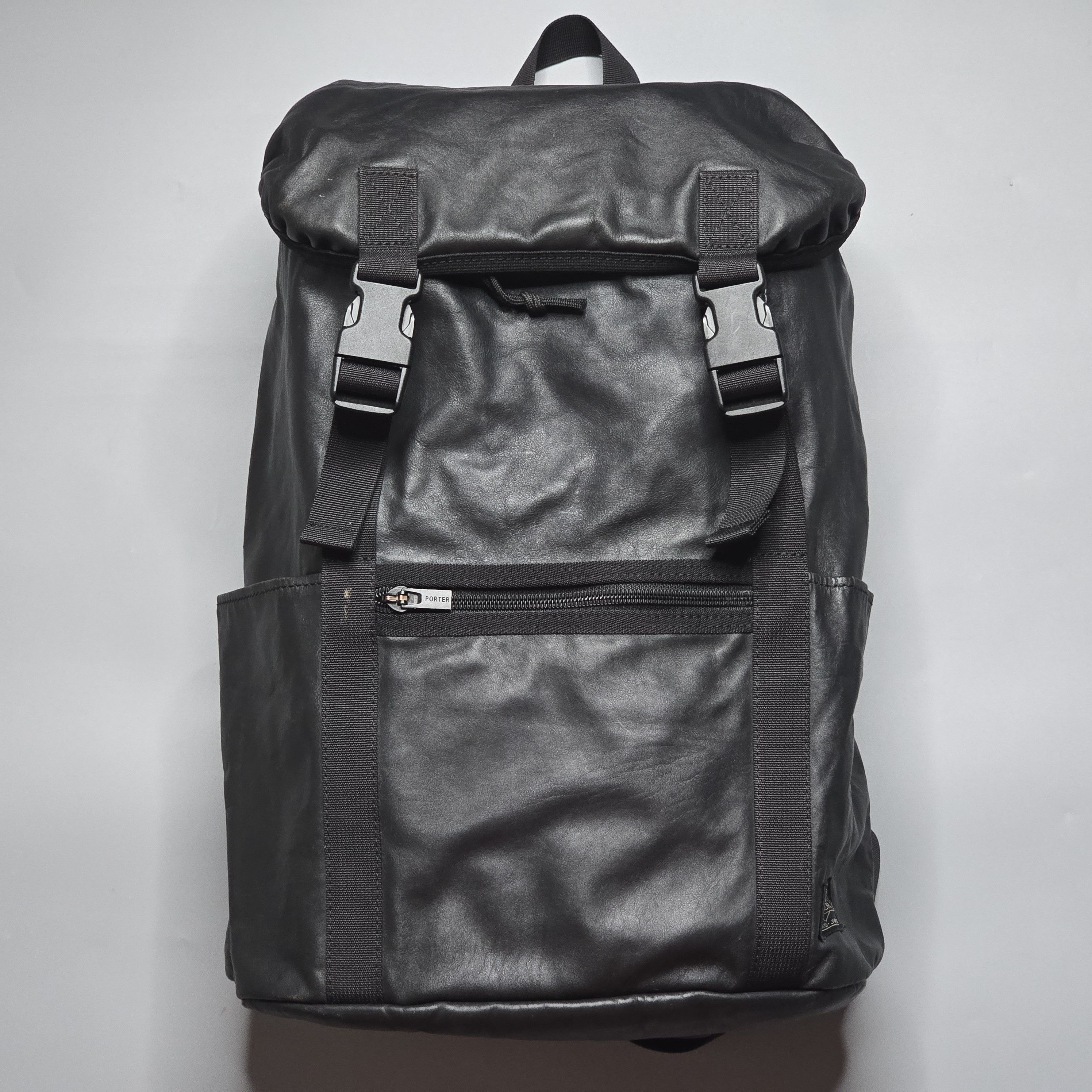 Porter PORTER - Leather Backpack Size ONE SIZE - 2 Thumbnail