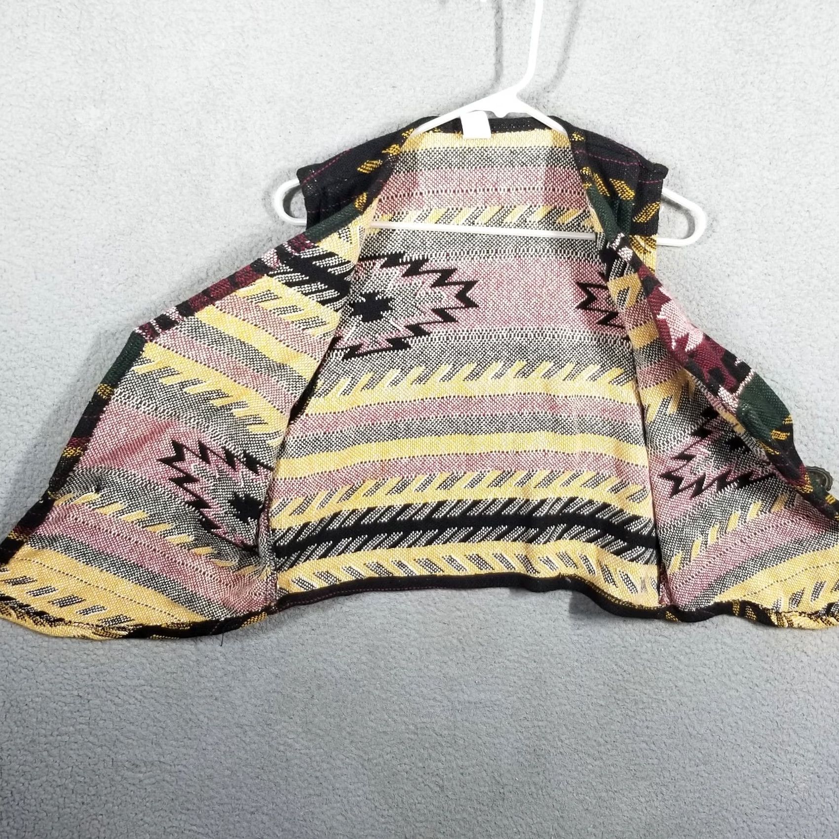 Vintage VINTAGE Southwest Vest Women Large Aztec Fringe Tapestry Cotton Made USA Size L / US 10 / IT 46 - 3 Thumbnail