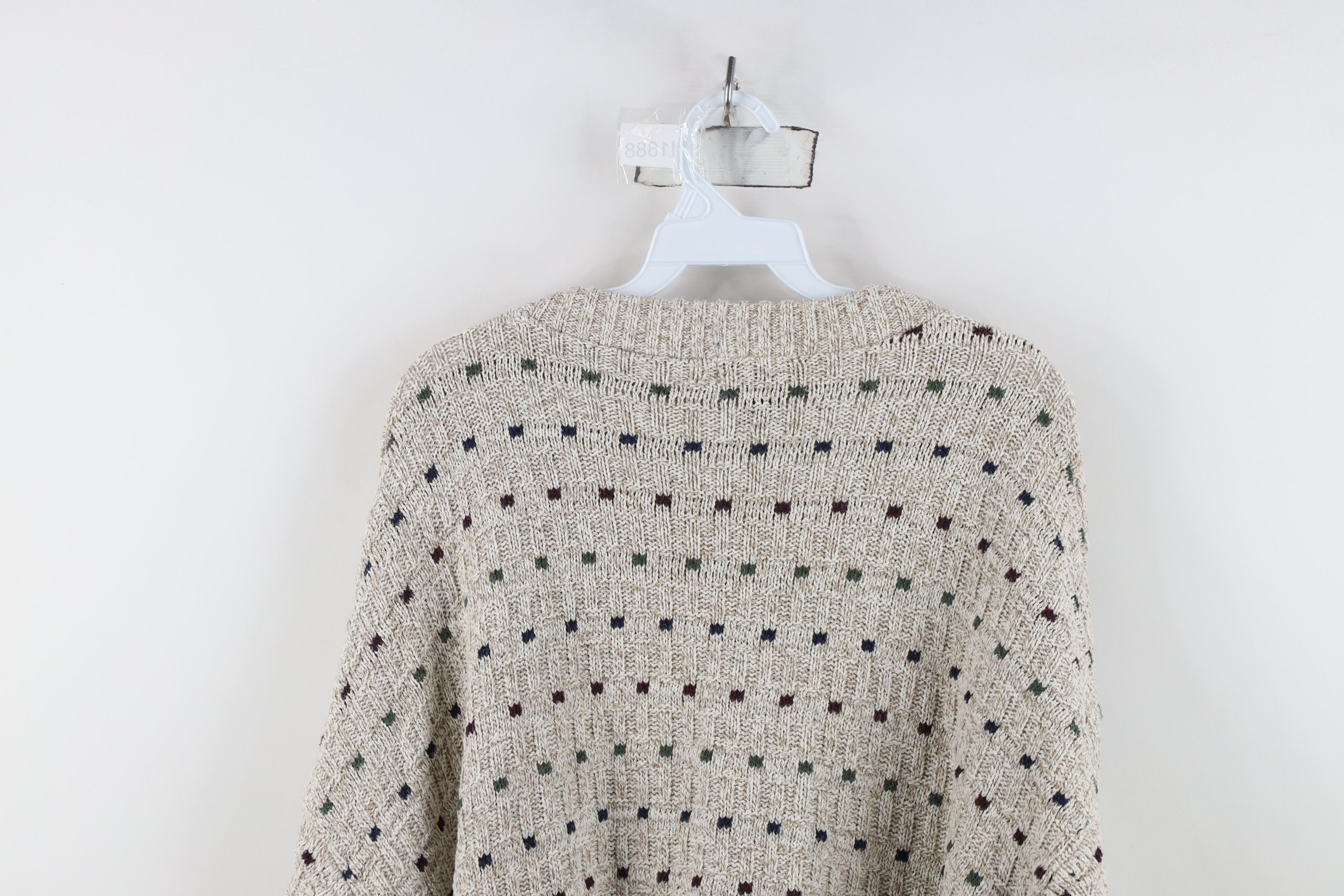 Vintage Vintage 90s Streetwear Rainbow Geometric Knit Sweater USA Size US XL / EU 56 / 4 - 13 Thumbnail