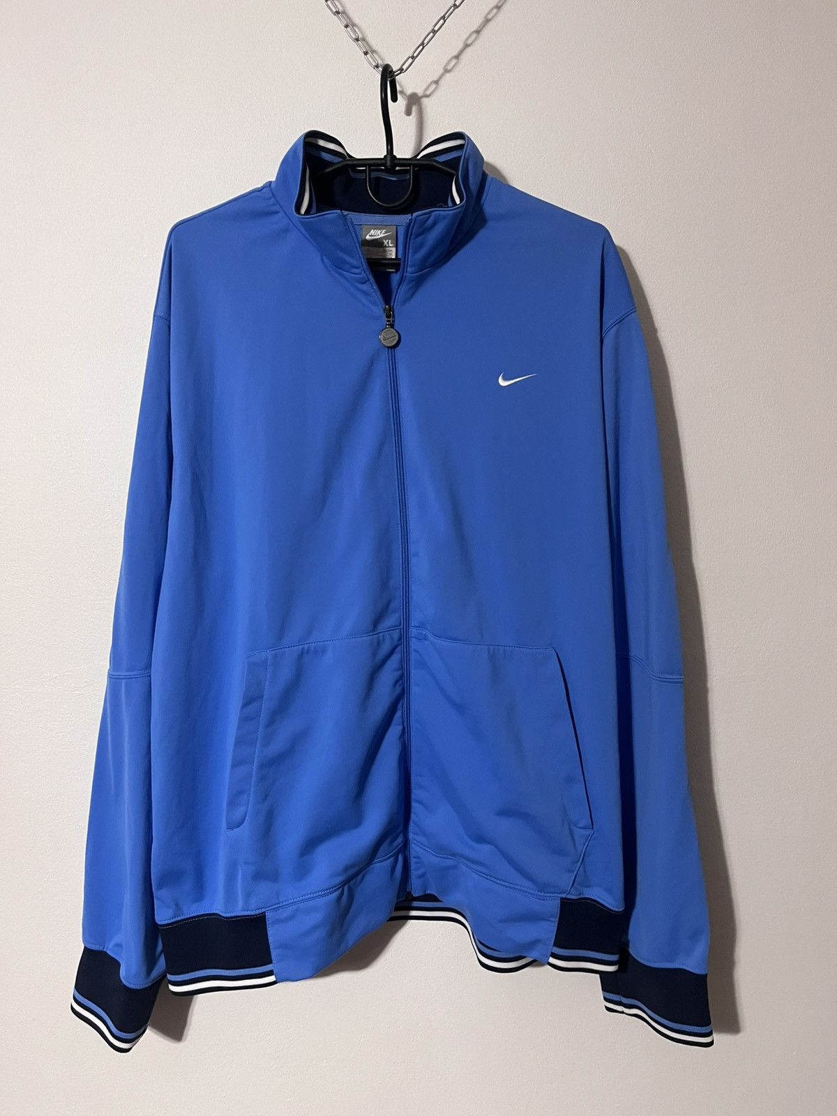Nike Vintage Nike Track Jacket Blue Zip Up XL Y2K Size US L / EU 52-54 / 3 - 4 Thumbnail