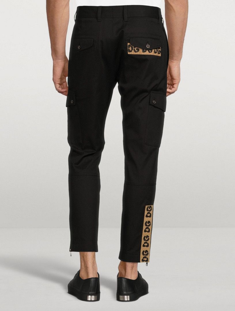Dolce & Gabbana o1y0125 Logo Cargo Pant in Black Size US 40 / EU 56 - 3 Thumbnail