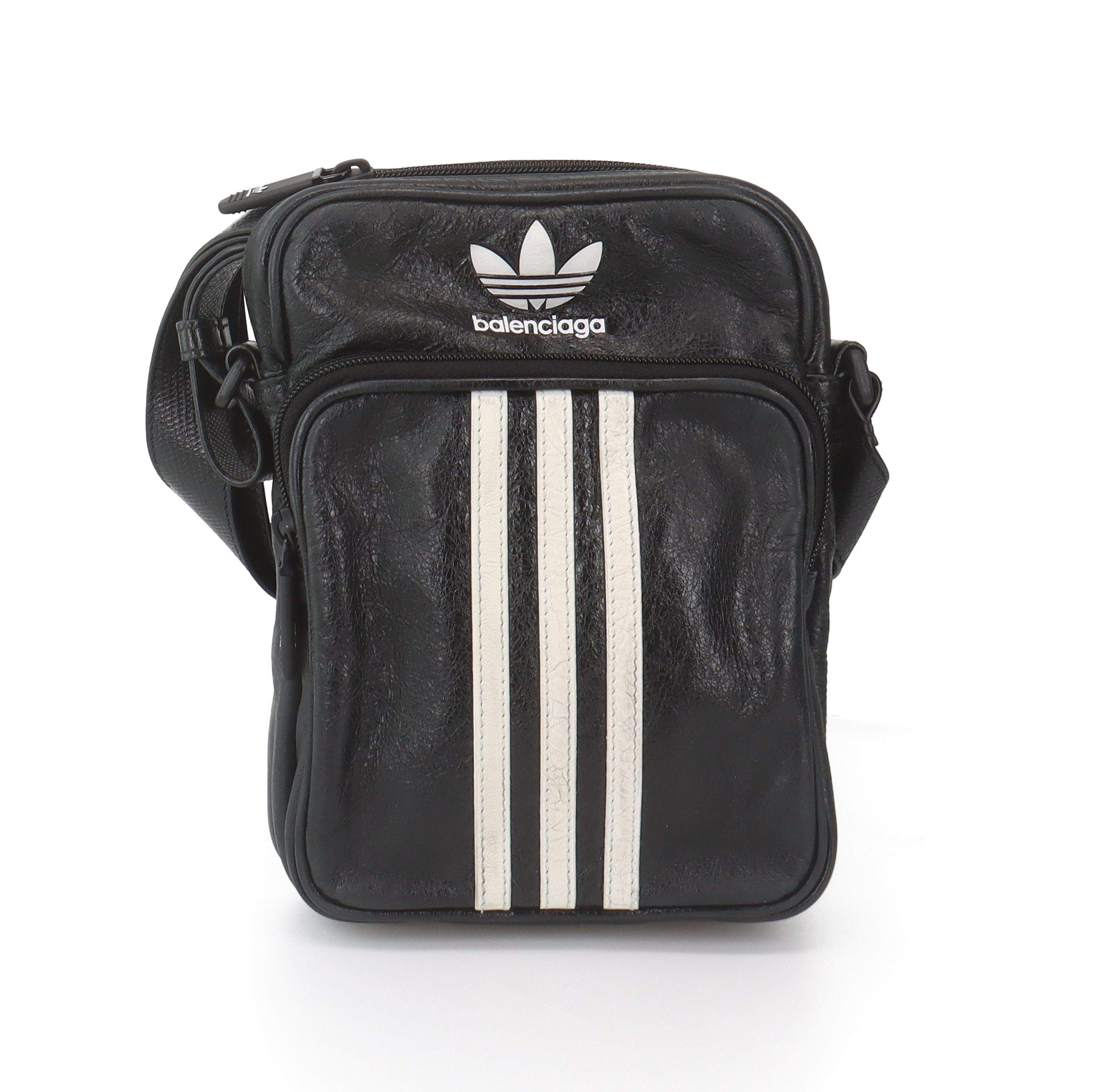 Adidas × Balenciaga Balenciaga x adidas Leather Gym Bag | Grailed