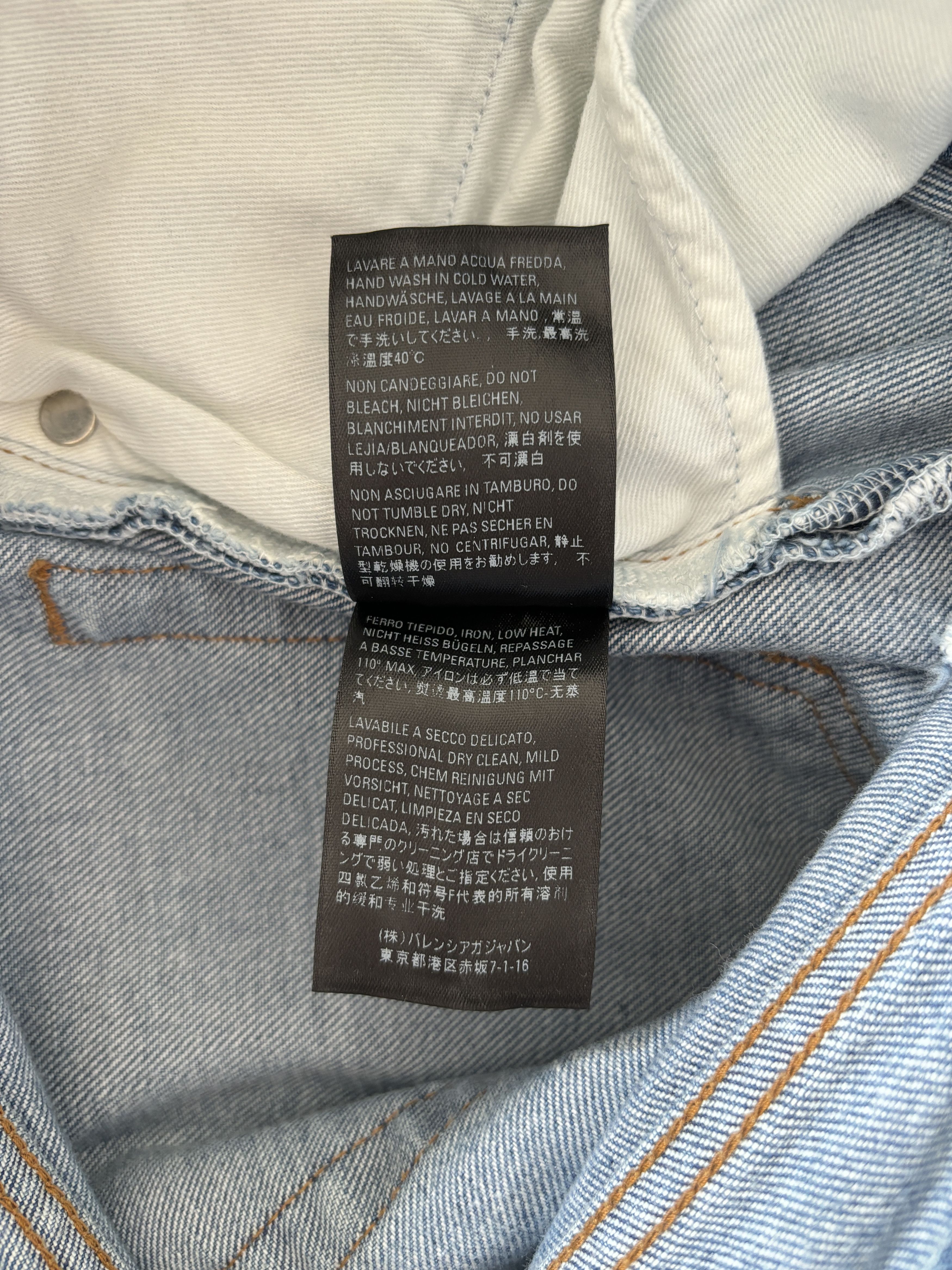 Balenciaga ⚡️QUICK SALE⚡️2019 Balenciaga Demna Blue Denim Jeans Pants Size 26" / US 2 / IT 38 - 8 Thumbnail
