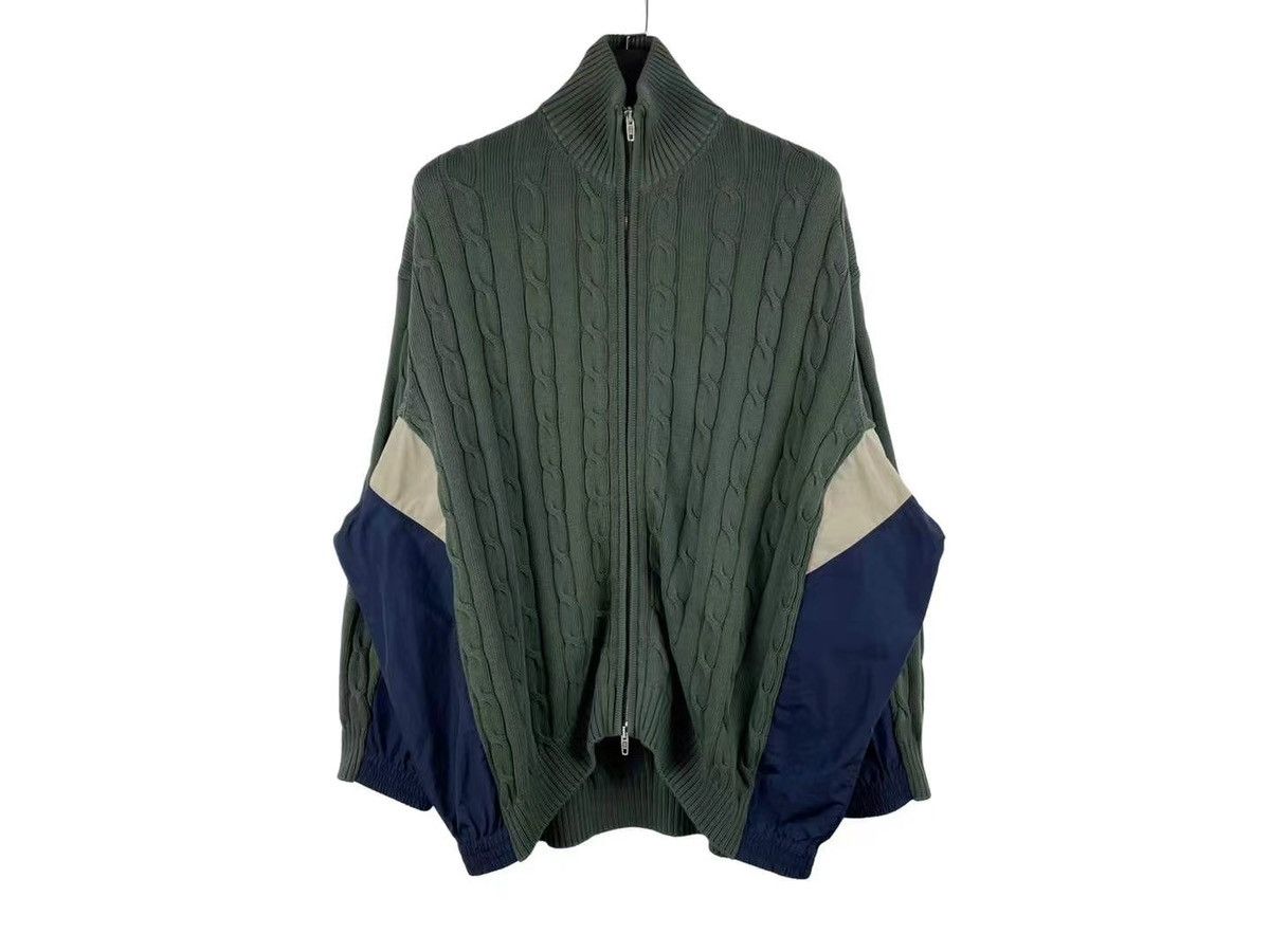 Balenciaga Balenciaga 26SS Patched Zip-Up Sweater Size US XS / EU 42 / 0 - 1 Thumbnail