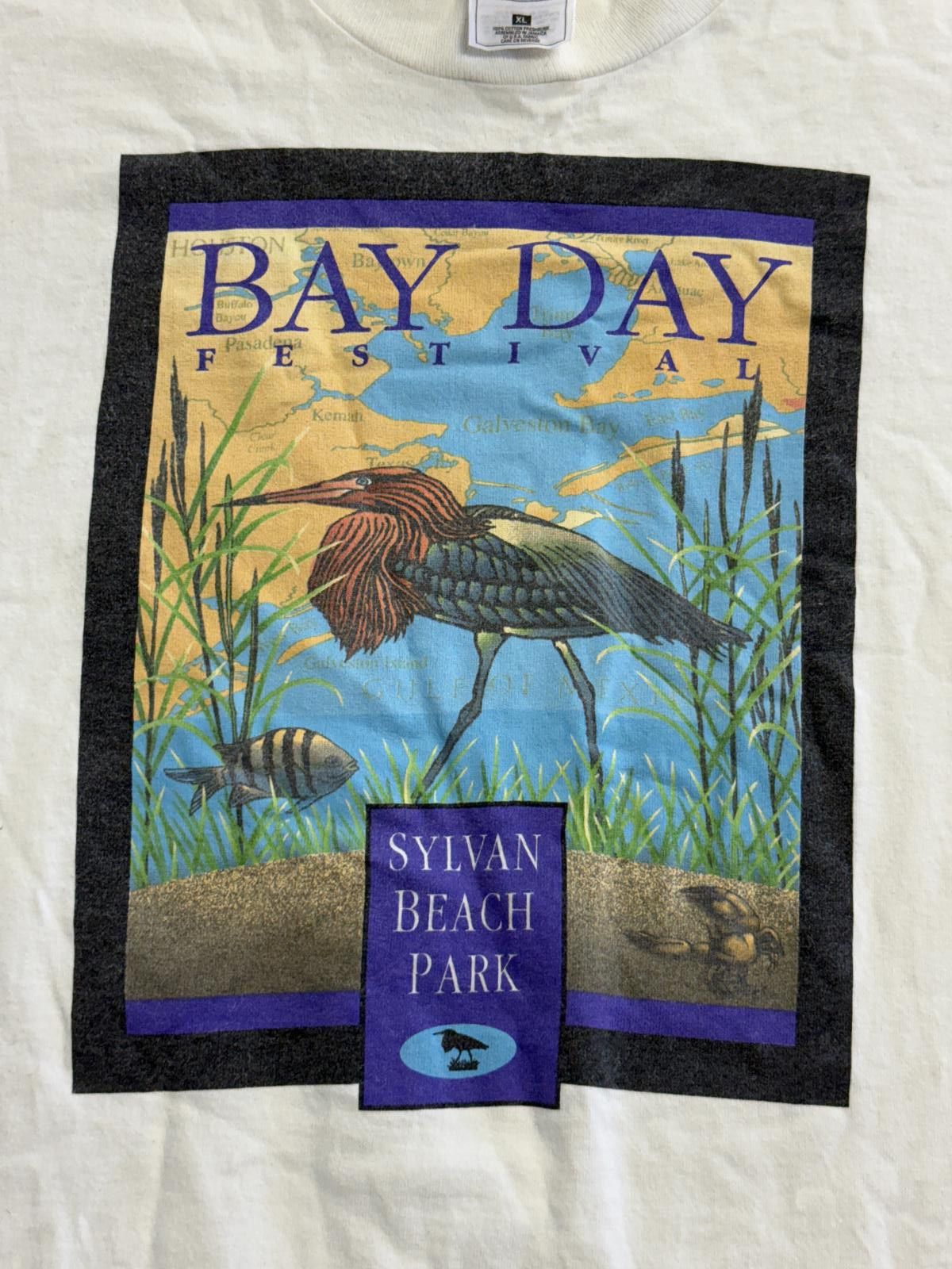 Fruit Of The Loom Vintage Bay Day Festival T-shirt Sylvan Beach Park Bird XL Size US XL / EU 56 / 4 - 3 Thumbnail