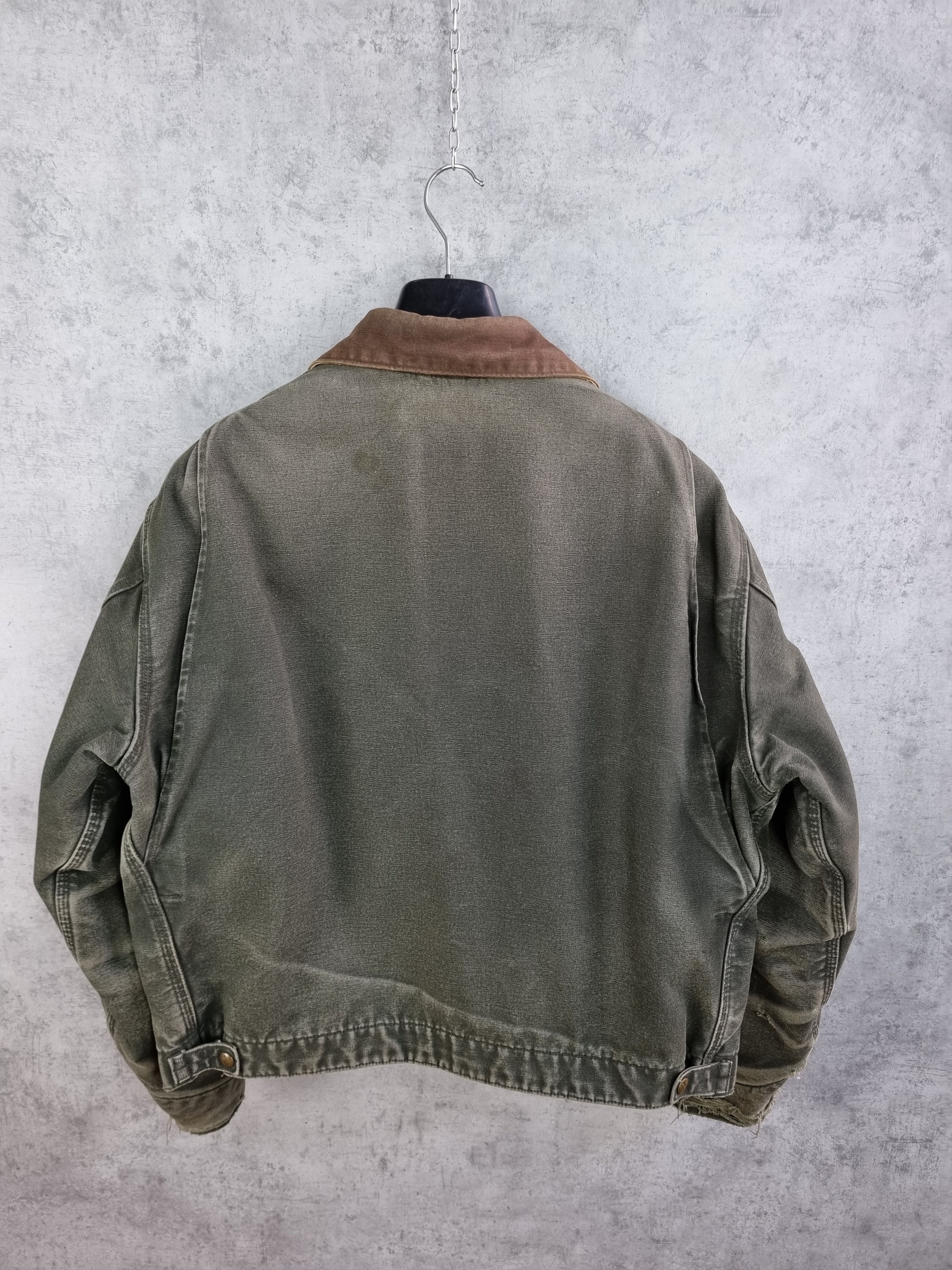 Carhartt Carhartt Distressed Ripped Faded Dirty Rare Jacket Size US XL / EU 56 / 4 - 6 Thumbnail