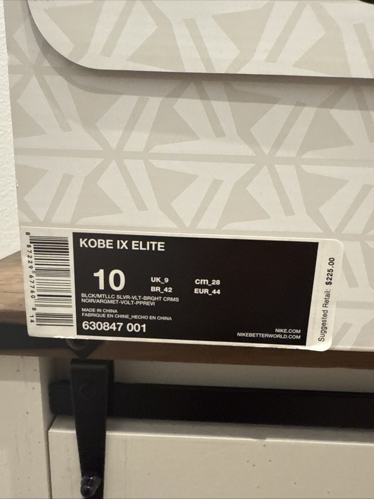 Nike Nike Kobe IX Elite Masterpiece 2014 (630847 001) Size 10 Size US 10 / EU 43 - 13 Thumbnail