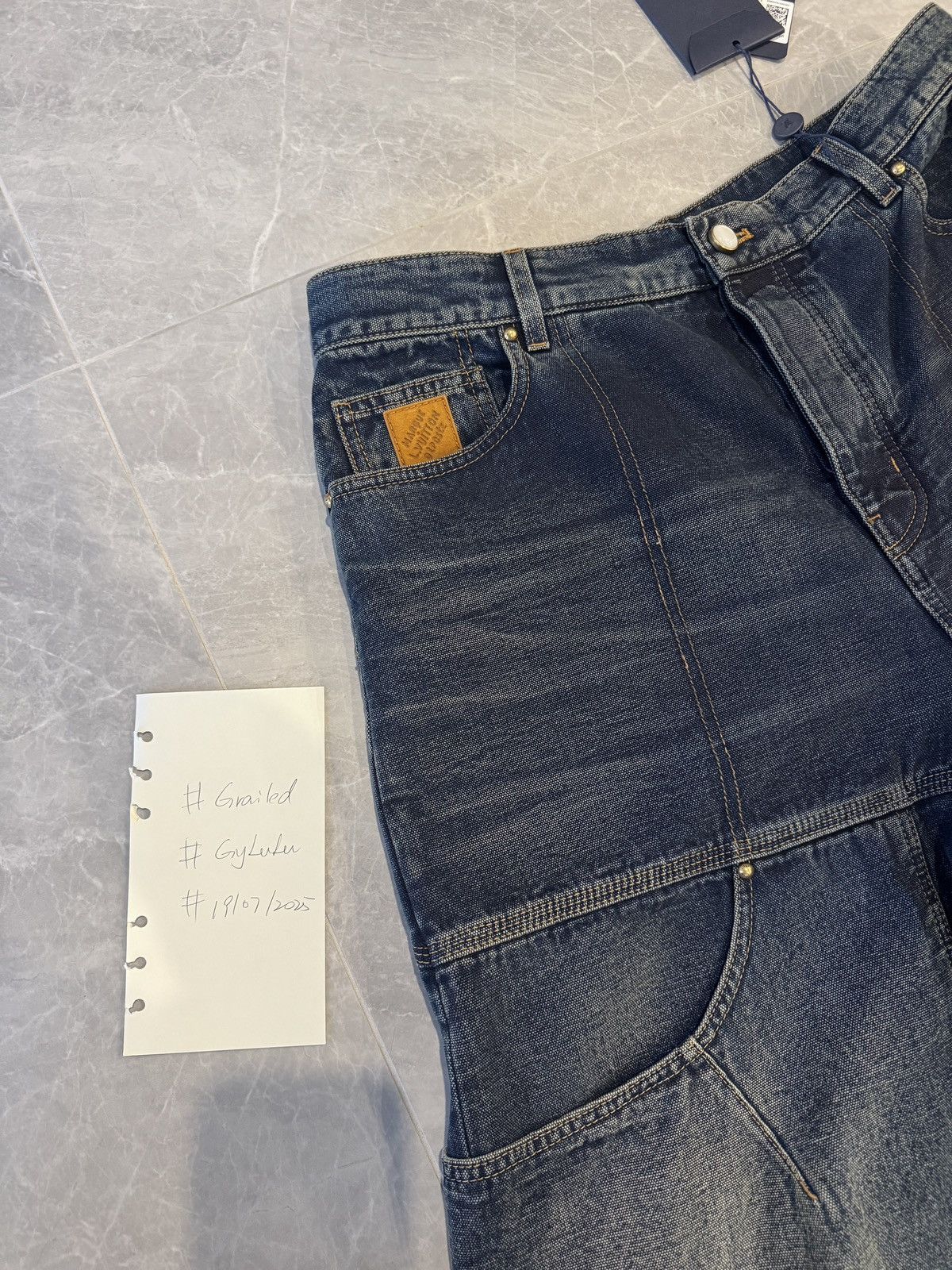 Louis Vuitton Denim Workwear Shorts Size US 33 - 3 Thumbnail