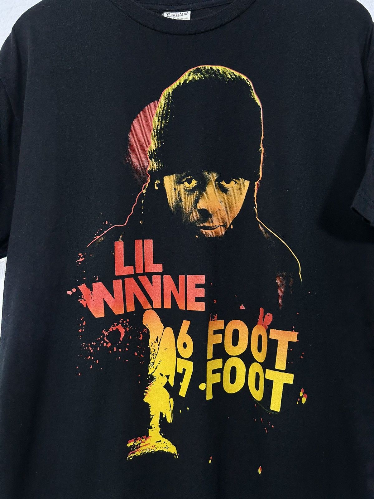Lil Wayne × Rap Tees × Vintage LIL WAYNE 6FOOT7FOOT VINTAGE TEE 2011 Size US XL / EU 56 / 4 - 3 Thumbnail