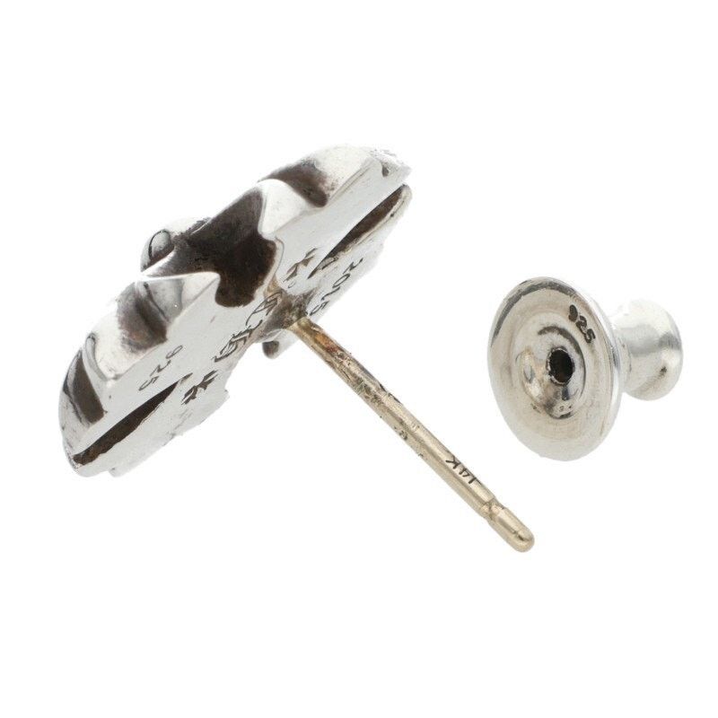 Chrome Hearts Chrome Hearts Large Plus Stud Silver Earring Size ONE SIZE - 4 Thumbnail