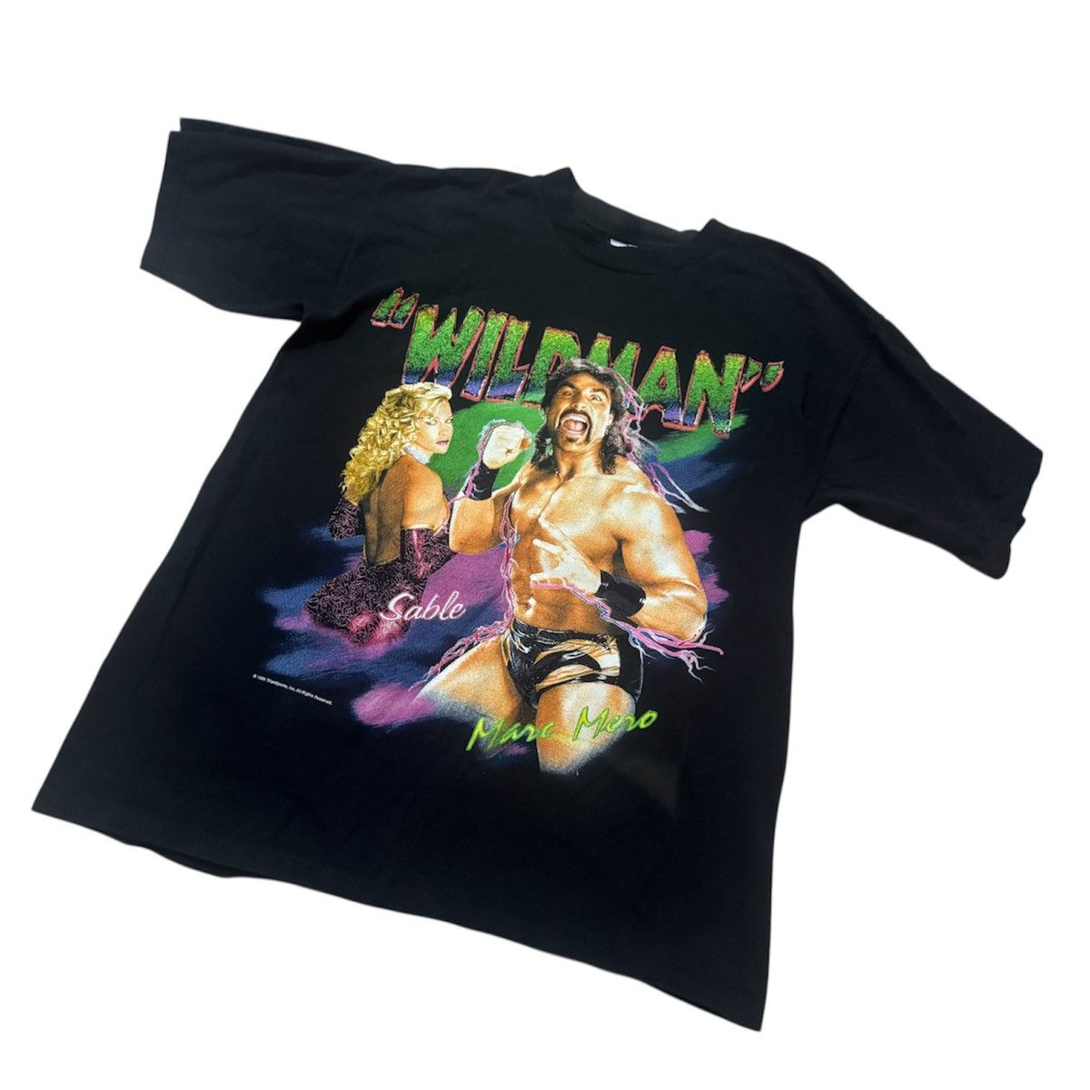 Vintage Vintage 90s WWF Marc Mero& Sable Wrestling T-Shirt Size US XL / EU 56 / 4 - 1 Thumbnail