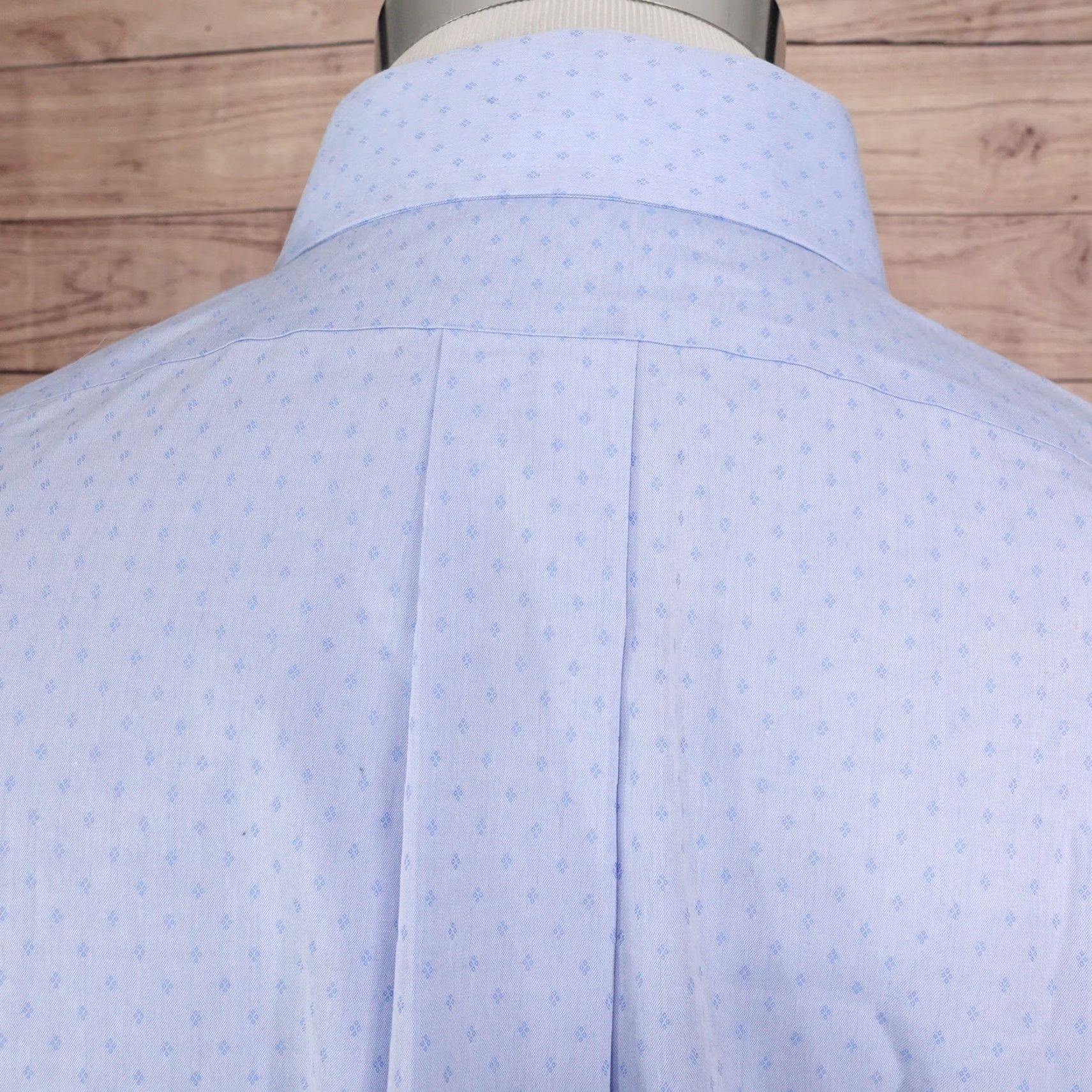 Brooks Brothers BROOKS BROTHERS REGENT NON-IRON BLUE DRESS SHIRT MEN'S 16.5 LONG SLEEVE COTTON ARGYLE Size 42R - 5 Thumbnail