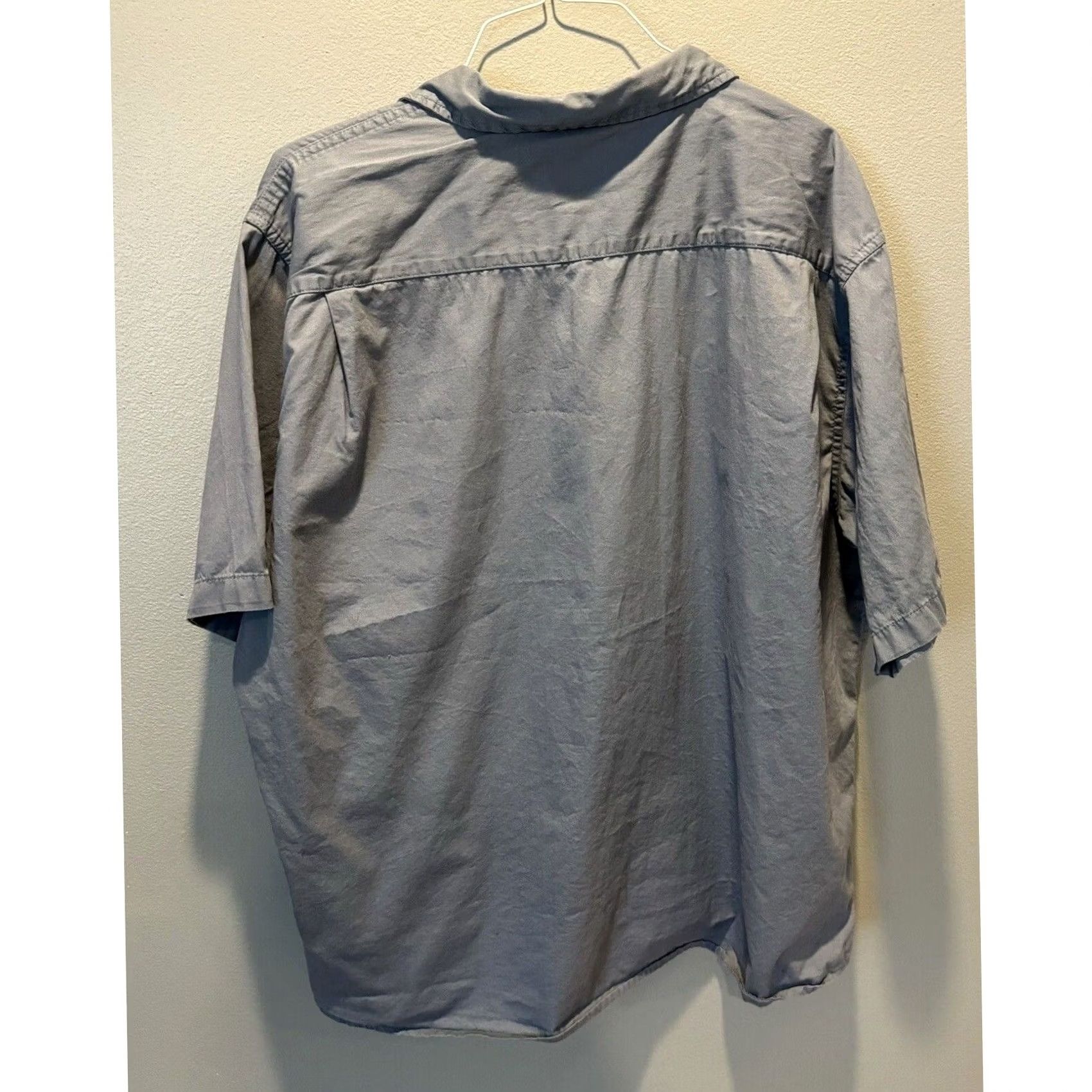 Wrangler Wrangler Shirt Mens Size 3XL Teal Button Down Short Sleeve Size US XXL / EU 58 / 5 - 2 Thumbnail