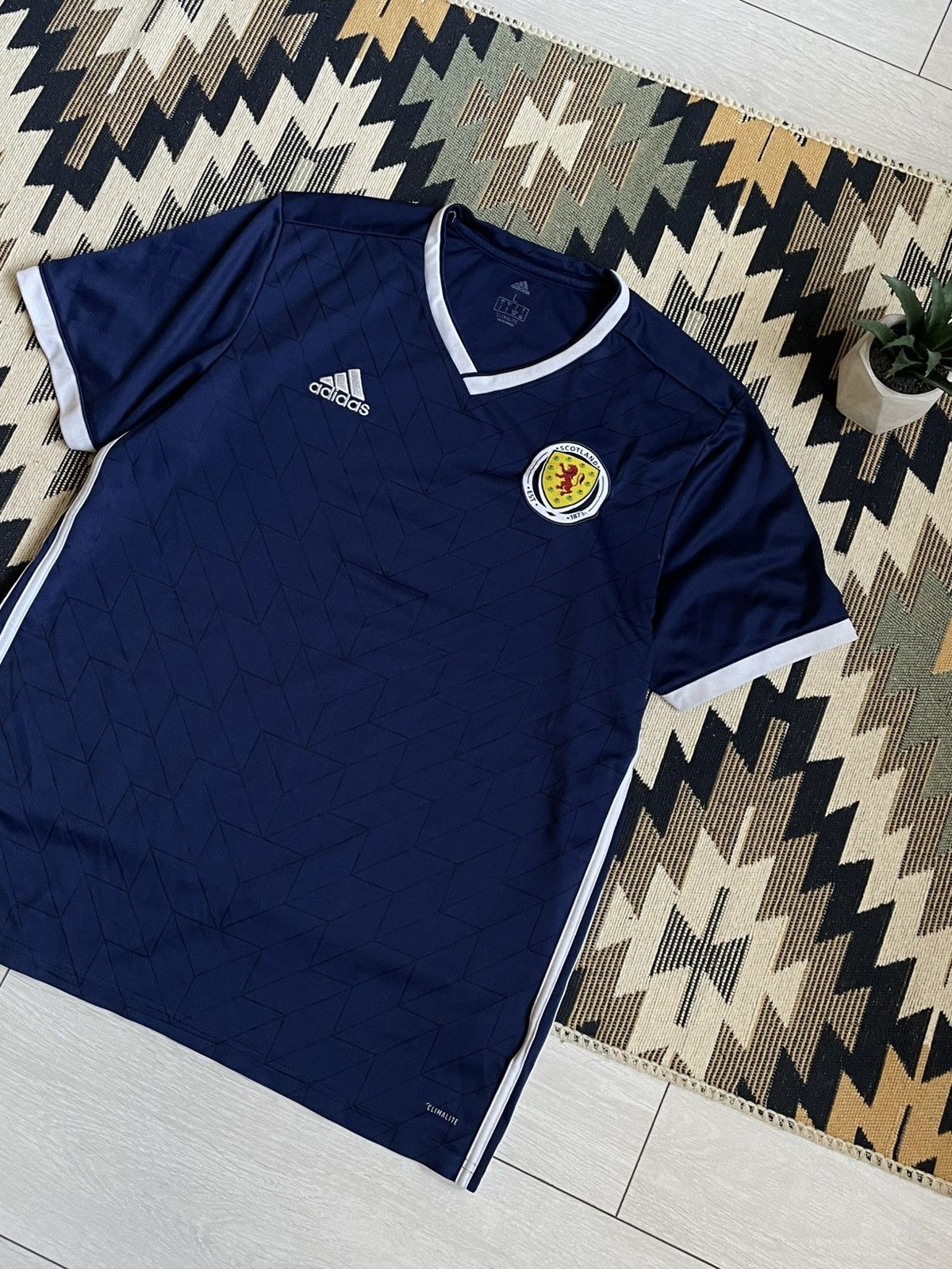Adidas Adidas Scotland 2017-19 Blockcore Soccer Jersey Size US L / EU 52-54 / 3 - 3 Thumbnail
