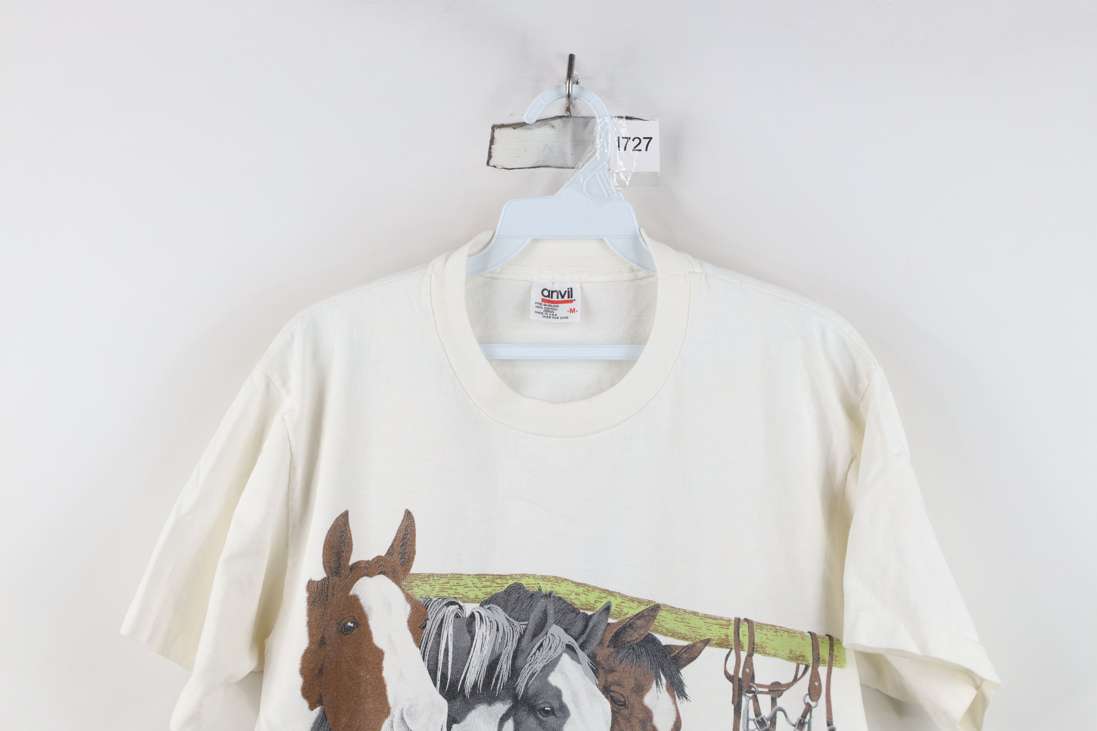 Vintage Vintage 90s Streetwear Horse Dog Short Sleeve T-Shirt USA Size M / US 6-8 / IT 42-44 - 2 Thumbnail