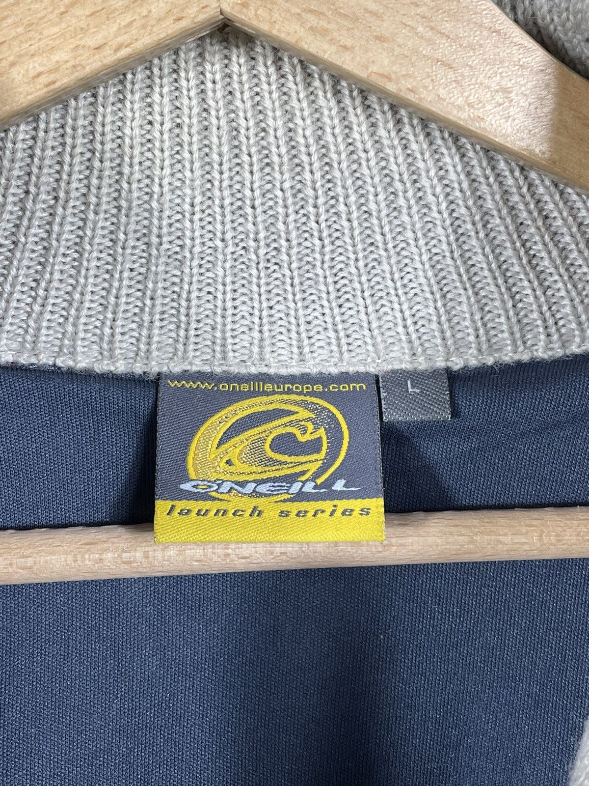 O'Neill × Vintage Vintage O’Neill Surf Wear Wool Sweater Crewneck Pull Zip 1/3 Size US L / EU 52-54 / 3 - 8 Thumbnail