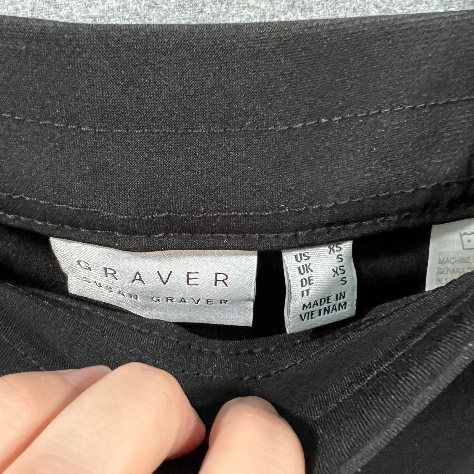 Other Susan Graver Regular LK Fusion Pull-On Crop Pant Black Size 27" / US 4 / IT 40 - 3 Thumbnail