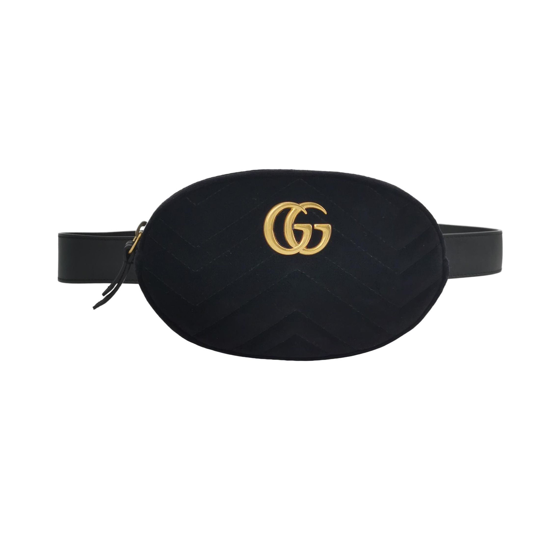 Gucci Gucci GG Marmont Velvet Belt Bag Size ONE SIZE Size ONE SIZE - 1 Thumbnail