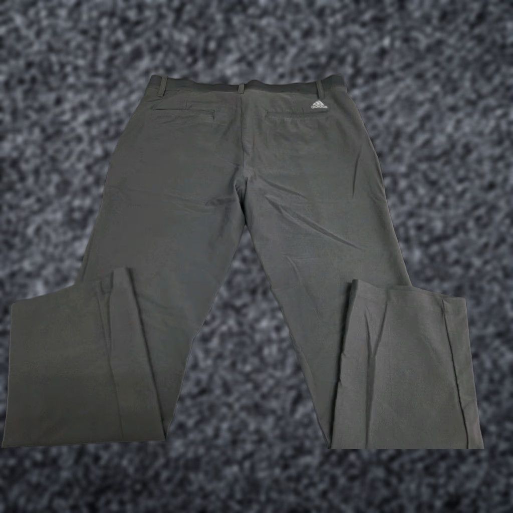 Adidas Adidas Mens Grey Golf Pants 34/30 Polyester Spandex Zip Flat Front Logo Pockets Straight Leg Regular Fit Modern Golf Casual Mens Size US 34 / EU 50 - 1 Thumbnail