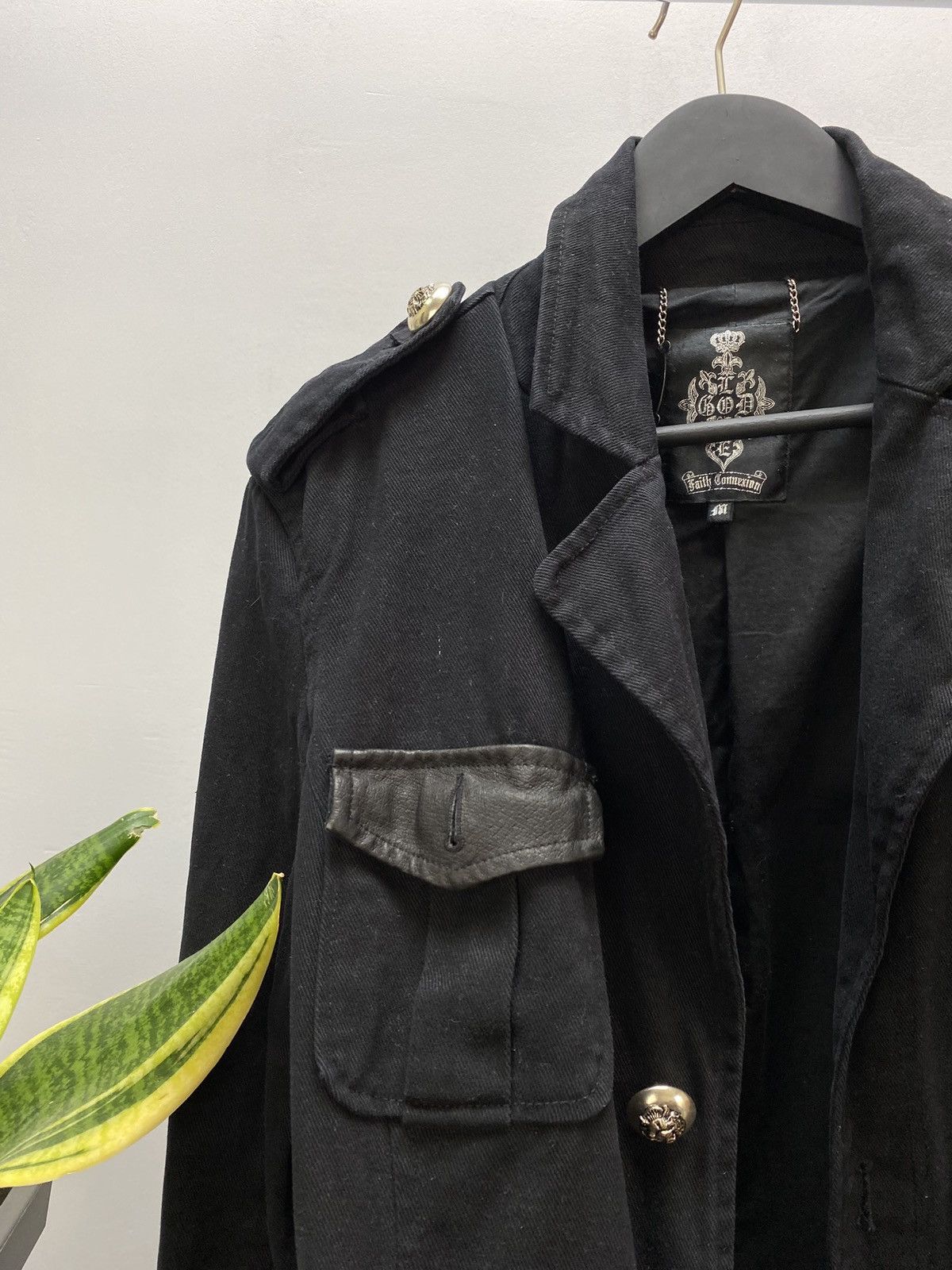 Other Vintage Faith Connexion Black Trench Coat Jacket Men’s Black Size US M / EU 48-50 / 2 - 7 Thumbnail