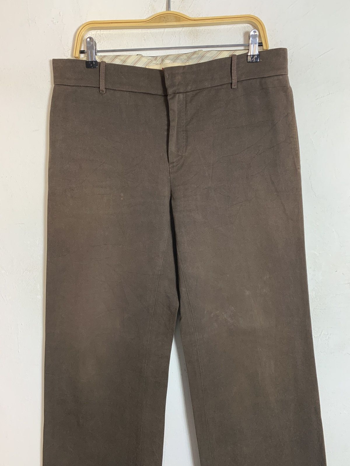 Marni Vintage 90s Marni Brown Khakis Slack Pant Size US 35 - 3 Thumbnail