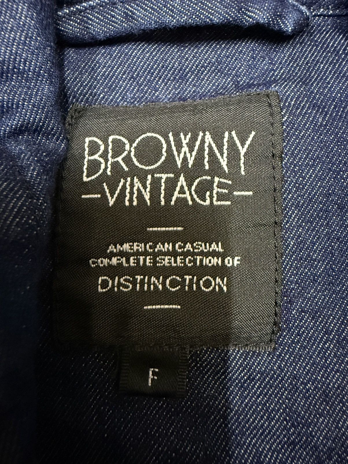 Japanese Brand Browny Vintage american casual “future” button up denim Size US M / EU 48-50 / 2 - 7 Thumbnail