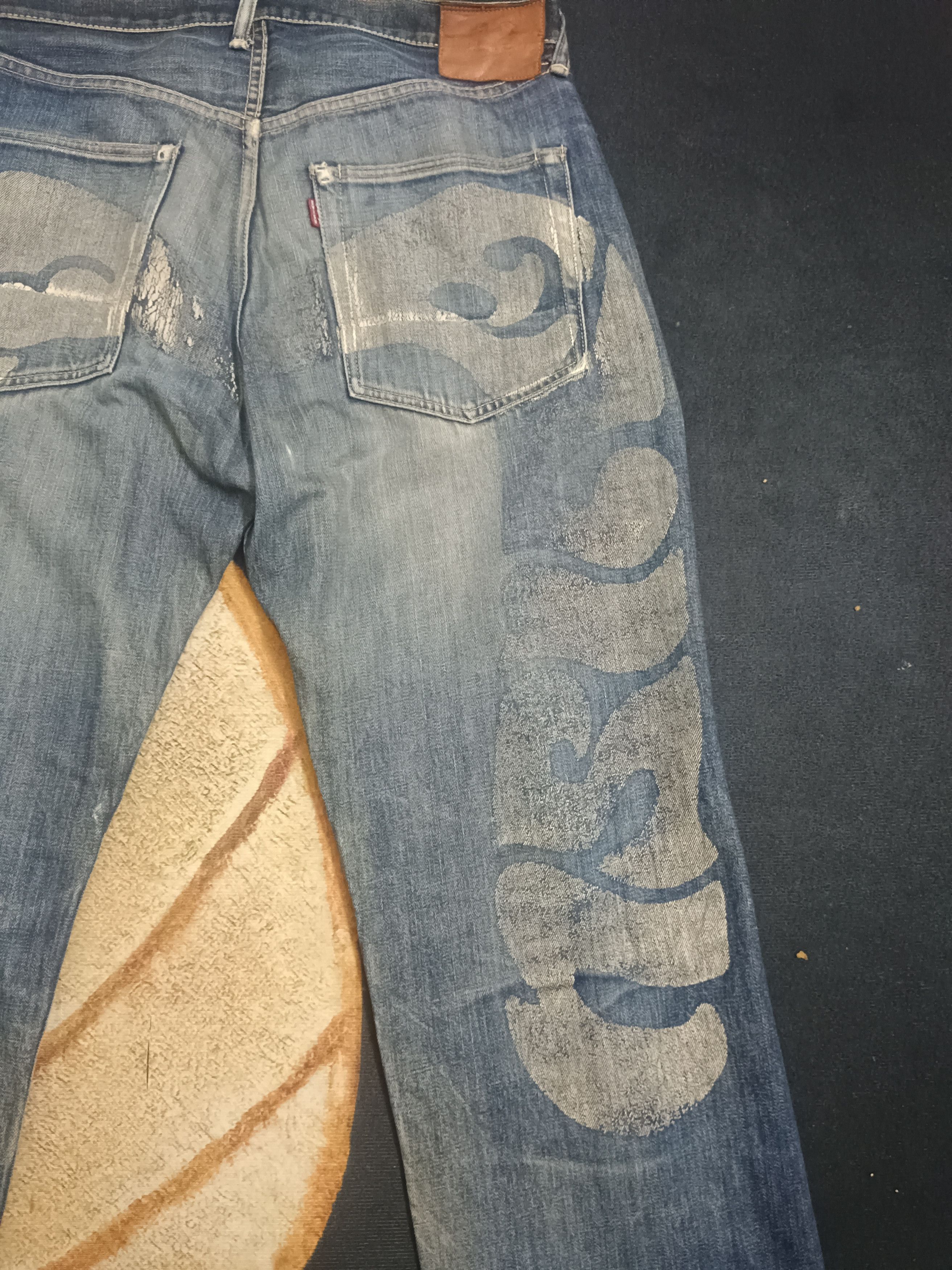 Evisu × Japanese Brand × Vintage Mighty Evisu vintage daicock big logo selvedge jeans Size US 36 / EU 52 - 3 Thumbnail