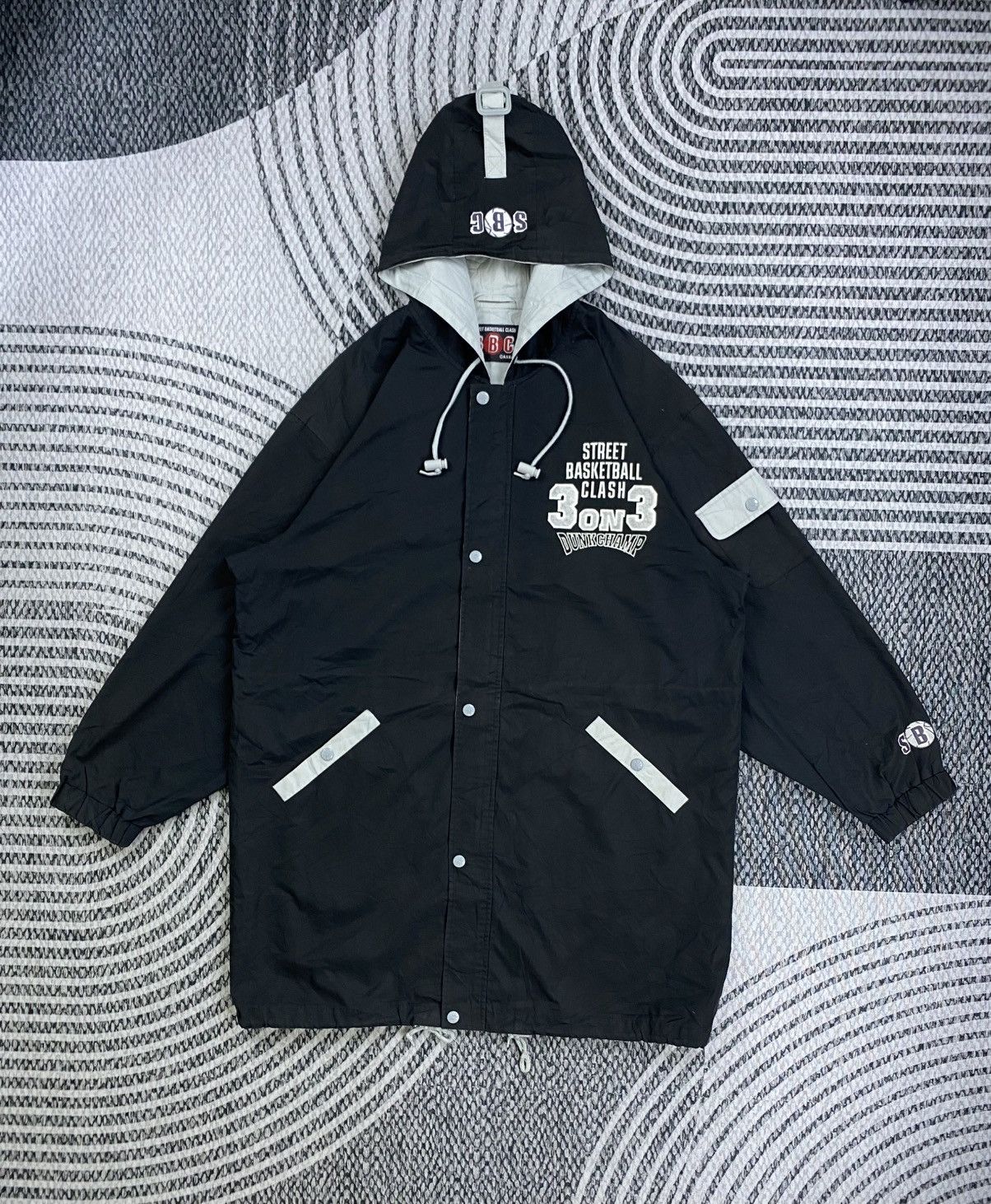 Japanese Brand Vintage Dunkchamp Street Basketball Clash Long Parka Jacket Size US XL / EU 56 / 4 - 3 Thumbnail