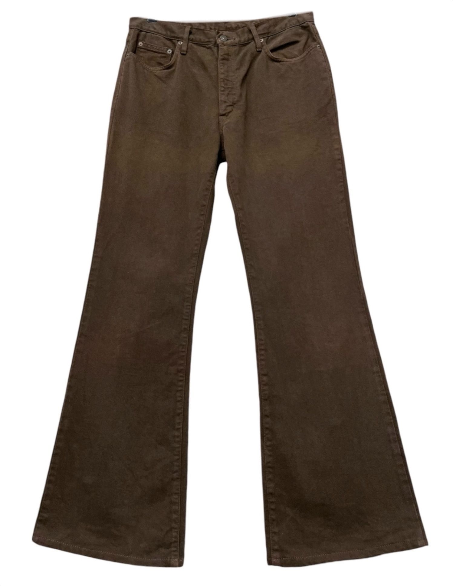 Edwin × If Six Was Nine × Le Grande Bleu (L.G.B.) 🔥VERY RARE🔥Vintage EDWIN Ultra FLARE Rusty Brown Denim 💥 Size US 31 - 2 Thumbnail