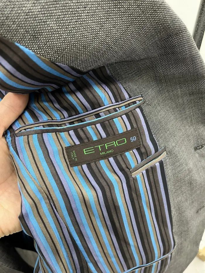 Etro Etro Double Buttons Wool Silk Blazer Size 50R - 4 Thumbnail
