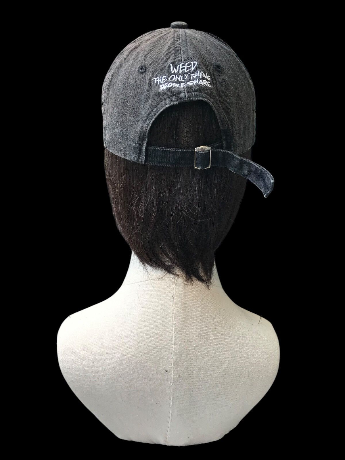 Vintage 🍁WEED THE ONLY THING PEOPLE SHARE CAP HAT Size ONE SIZE - 3 Thumbnail