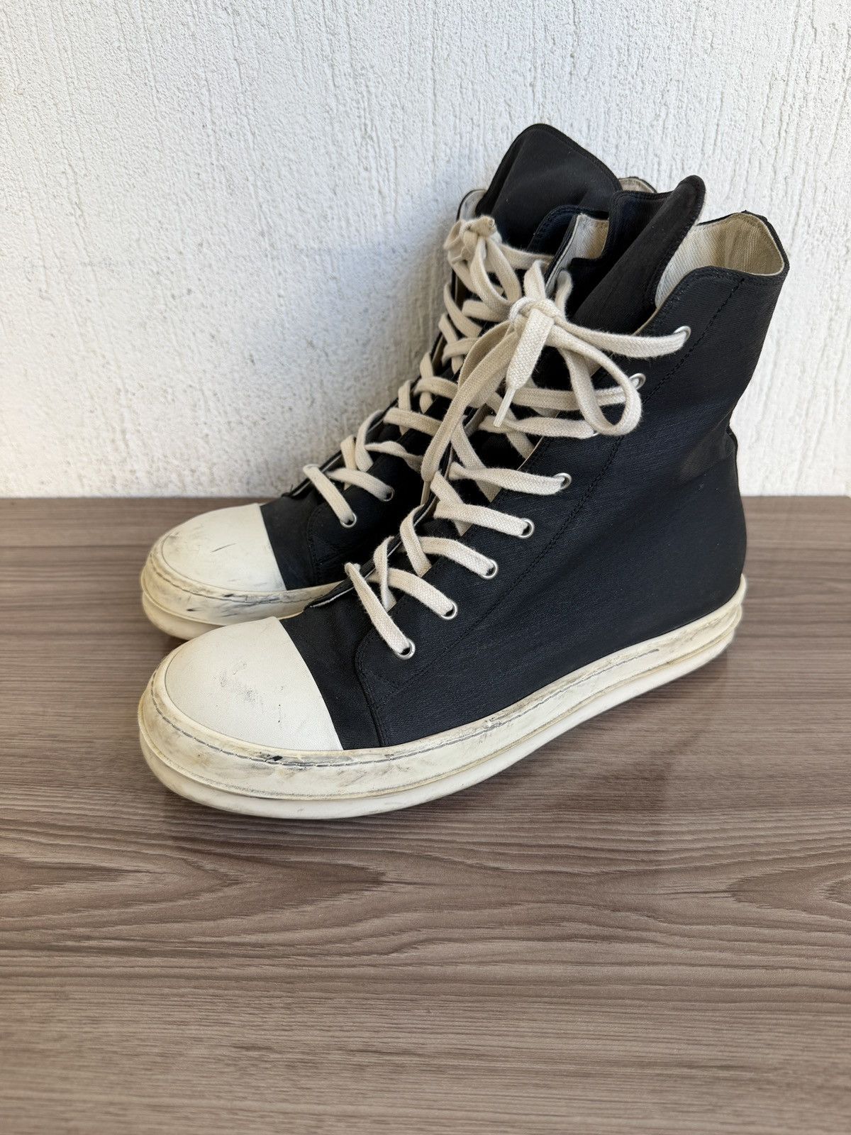 Rick Owens Drkshdw Waxed drkshdw ramones Size US 10 / EU 43 - 2 Thumbnail