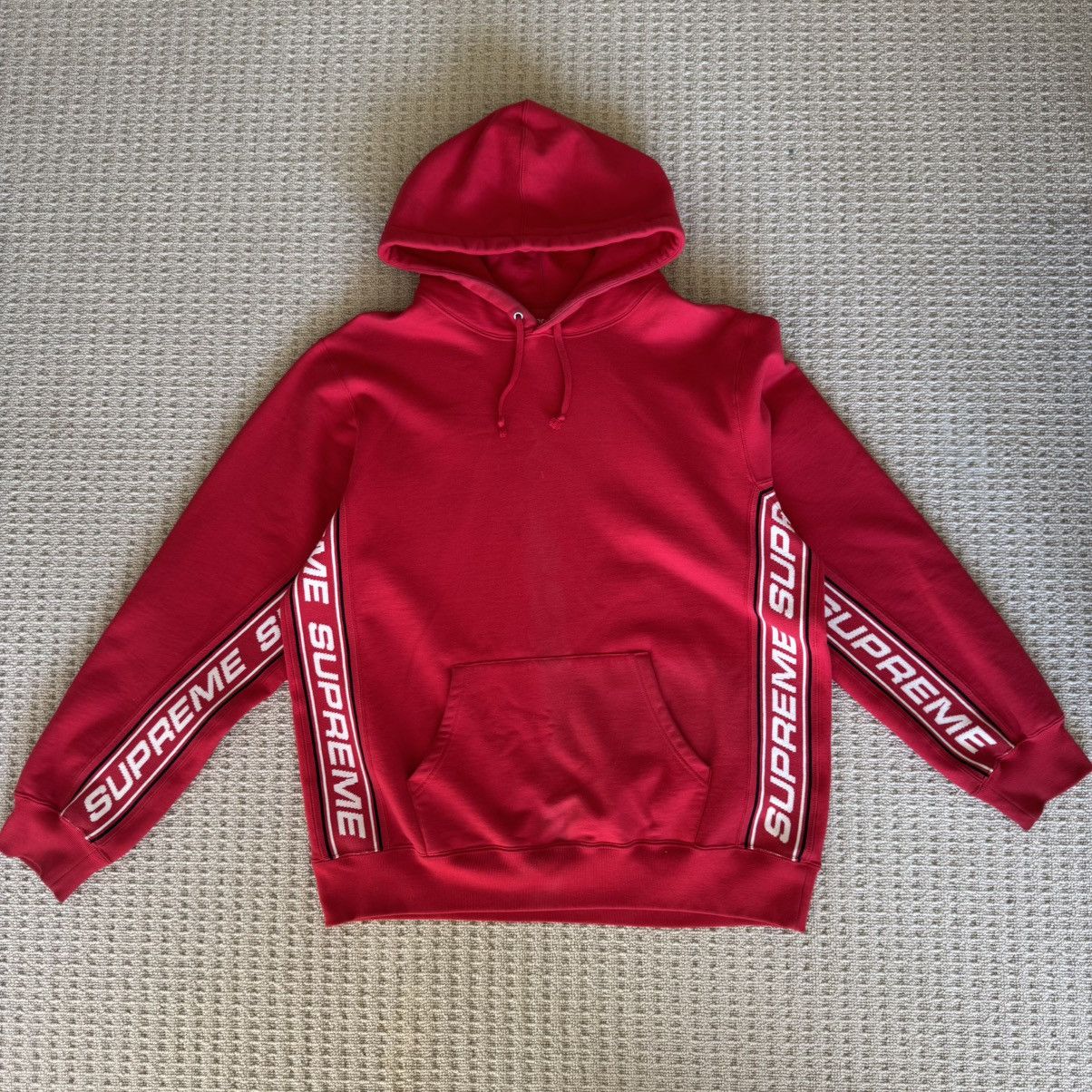 Supreme Supreme Text Rib Hooded Sweatshirt Size US L / EU 52-54 / 3 - 1 Thumbnail
