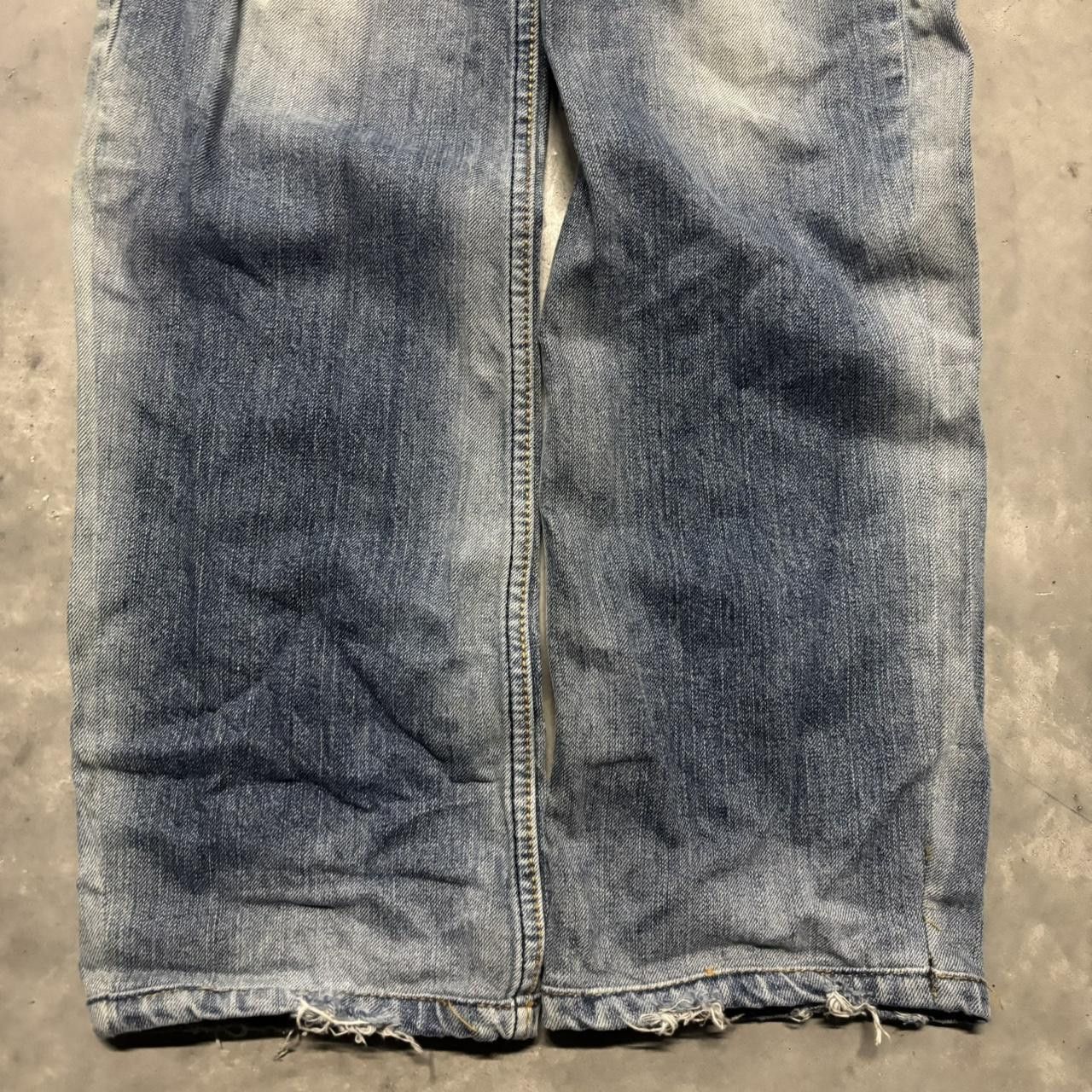 Levi's × Vintage Crazy Vintage Y2K/2000s Grunge Levis Faded Dark Wash Denim Jeans! Size US 32 / EU 48 - 6 Thumbnail