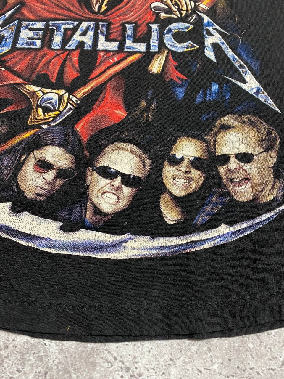 Band Tees 90s Metalicca Vintage Rock Band Croped T Shirt Size US M / EU 48-50 / 2 - 6 Thumbnail