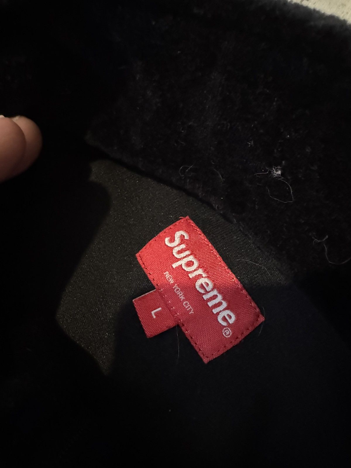 Supreme Supreme fw17 velour half zip sweatshirt Size US L / EU 52-54 / 3 - 3 Thumbnail