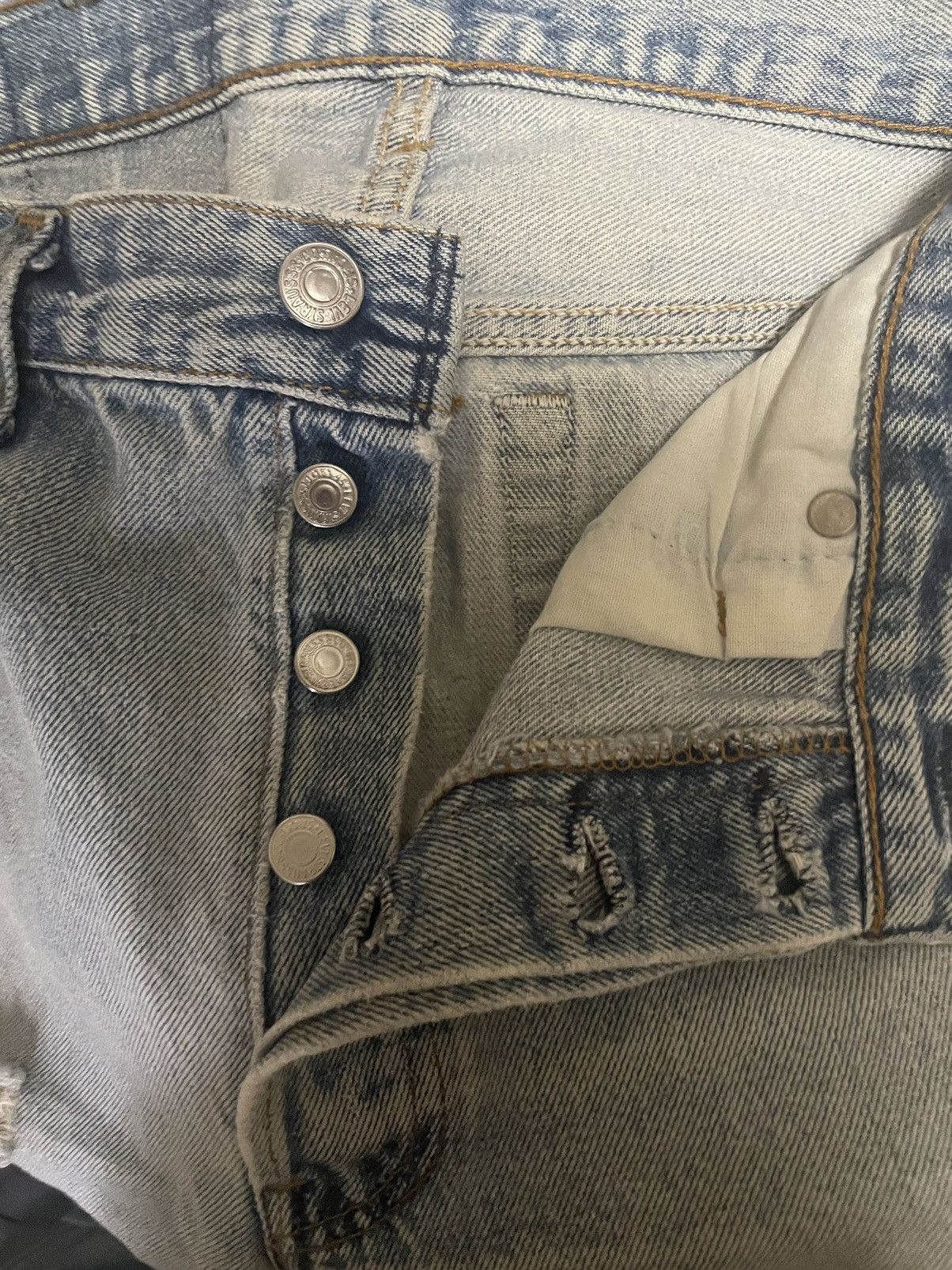 Levi's × Vintage 1990s Levi 501 Light Wash Size US 28 / EU 44 - 5 Thumbnail