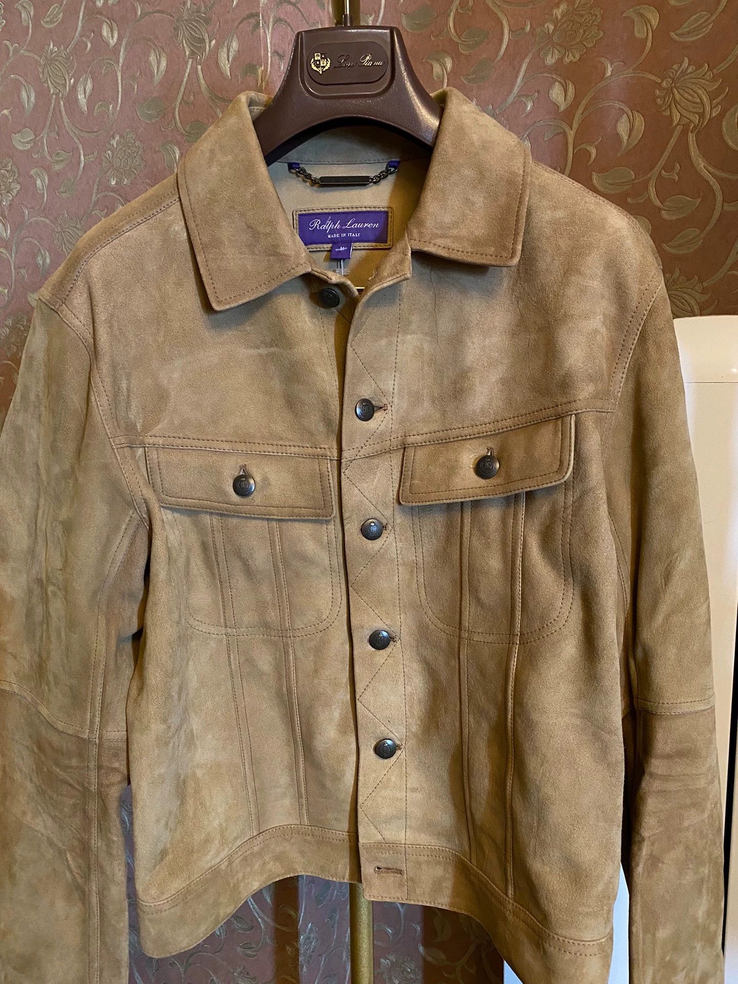Ralph Lauren RL Purple Label Italian Yuppie Goat Suede Leather Size US M / EU 48-50 / 2 - 4 Thumbnail