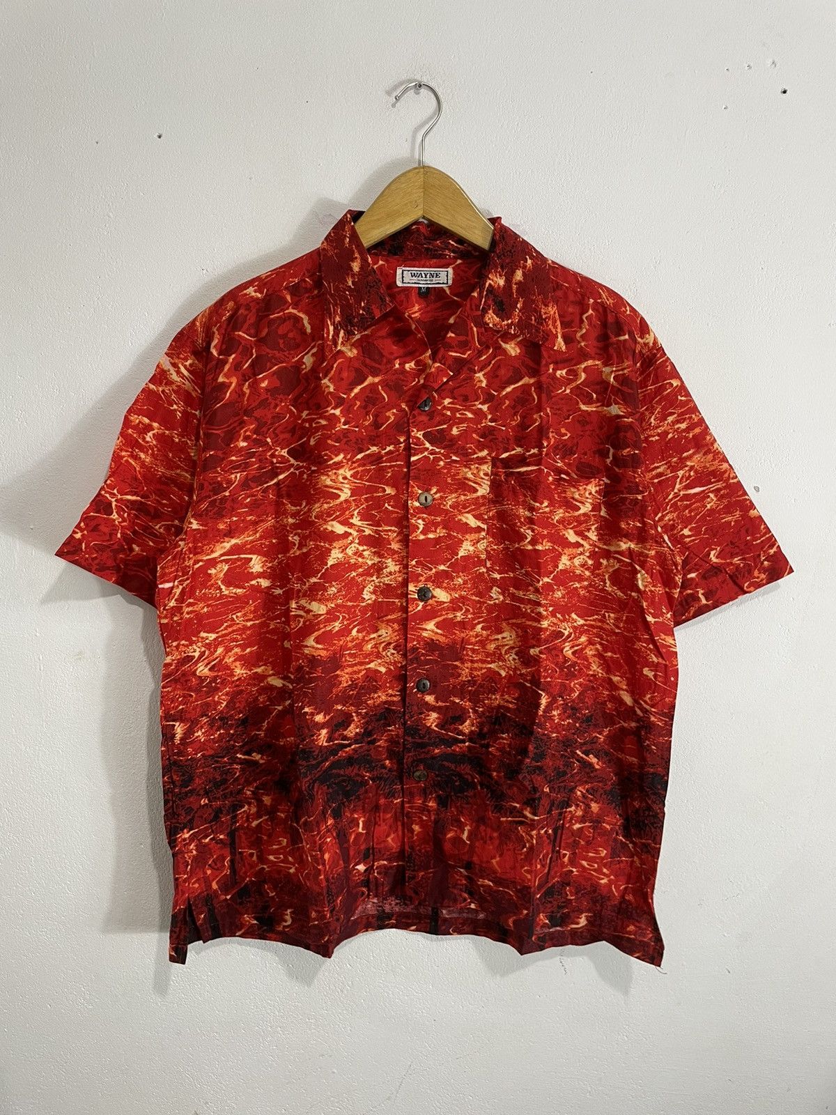 Japanese Brand Vintage Burning Flames Hawaii Shirt Size US M / EU 48-50 / 2 - 1 Thumbnail