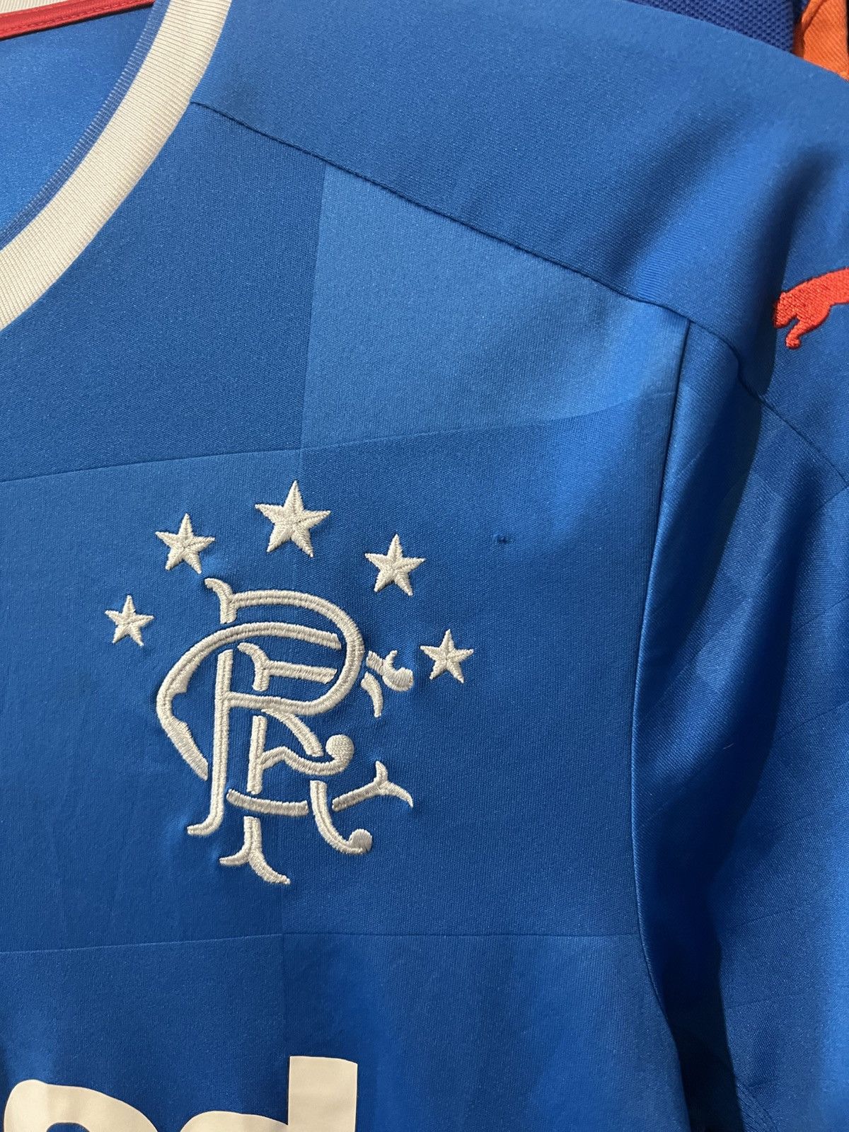 Puma × Vintage 2016/2018 PUMA GLASGOW RANGERS HOME FOOTBALL SHIRT SIZE L Size US L / EU 52-54 / 3 - 4 Thumbnail