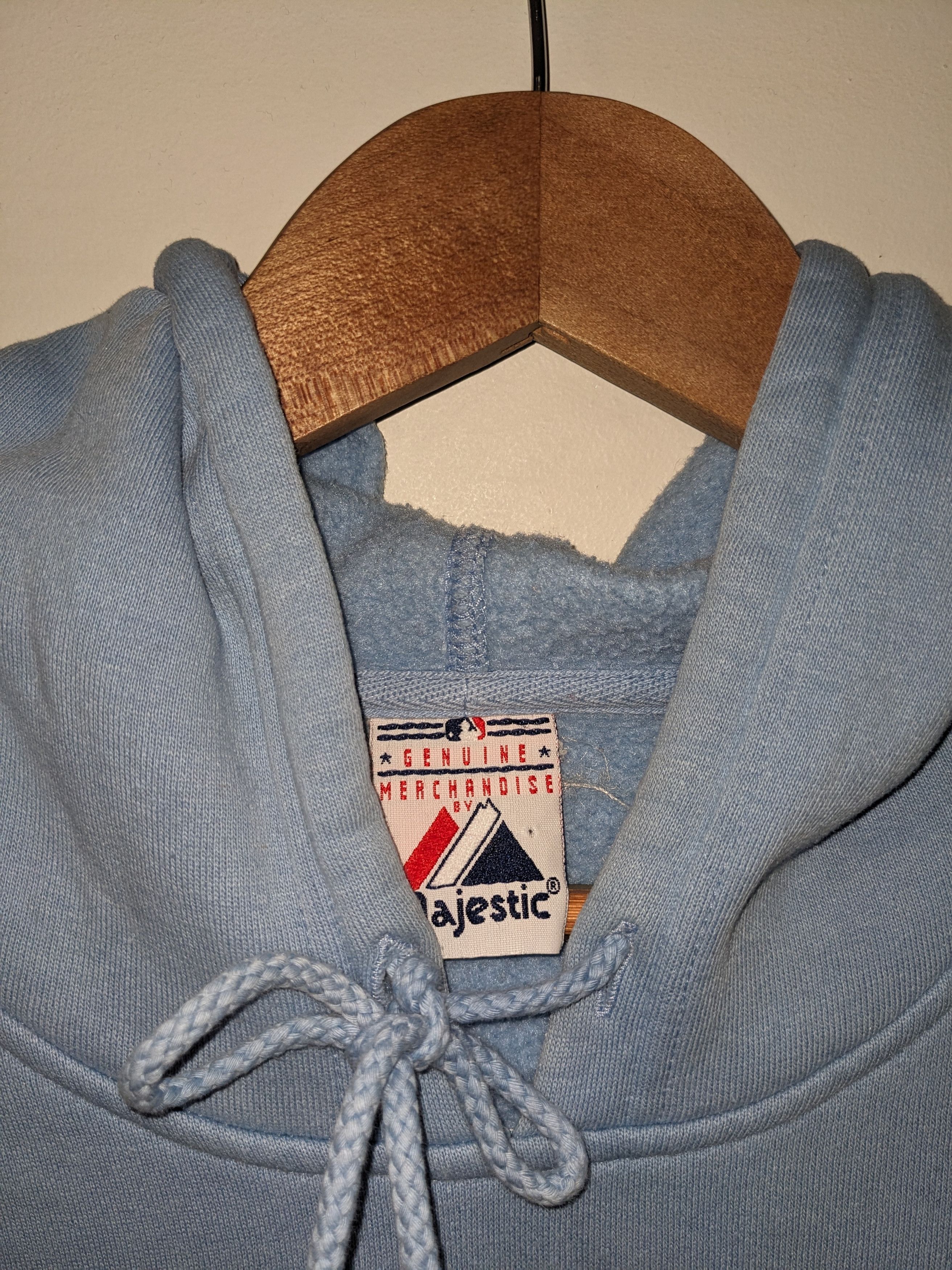Majestic × Vintage Vintage 90s New York Yankees MLB Baseball Logo Large Hoodie Size US L / EU 52-54 / 3 - 6 Thumbnail