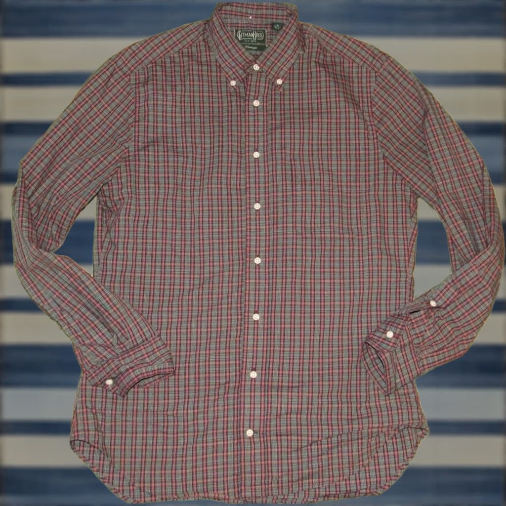 Vintage Gitman Vintage Plaid Long Sleeve Button Down Shirt M Mens Size US M / EU 48-50 / 2 - 1 Thumbnail